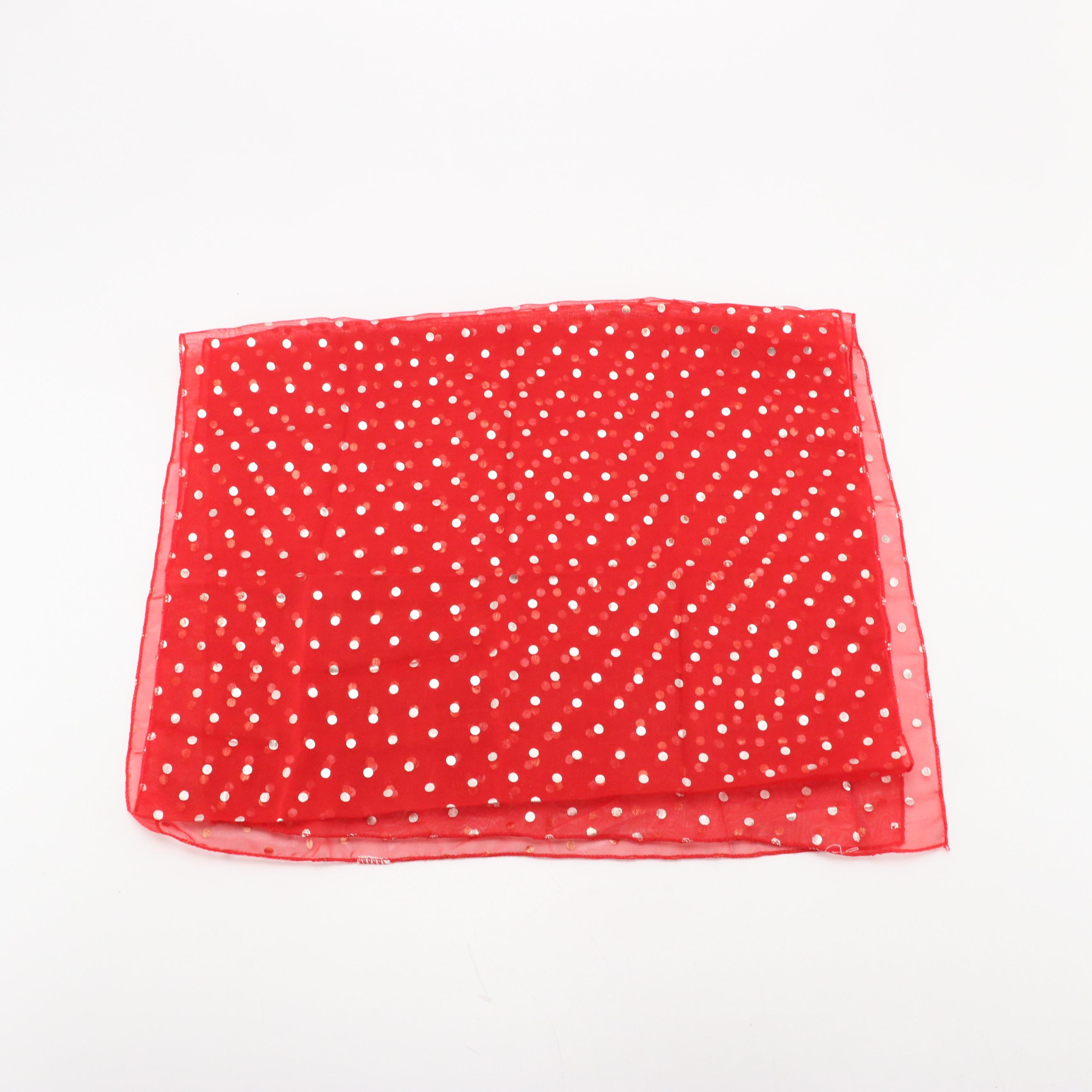 Vanette Creations Pink Silk Scarf with Other Printed Scarves, Gloves and More