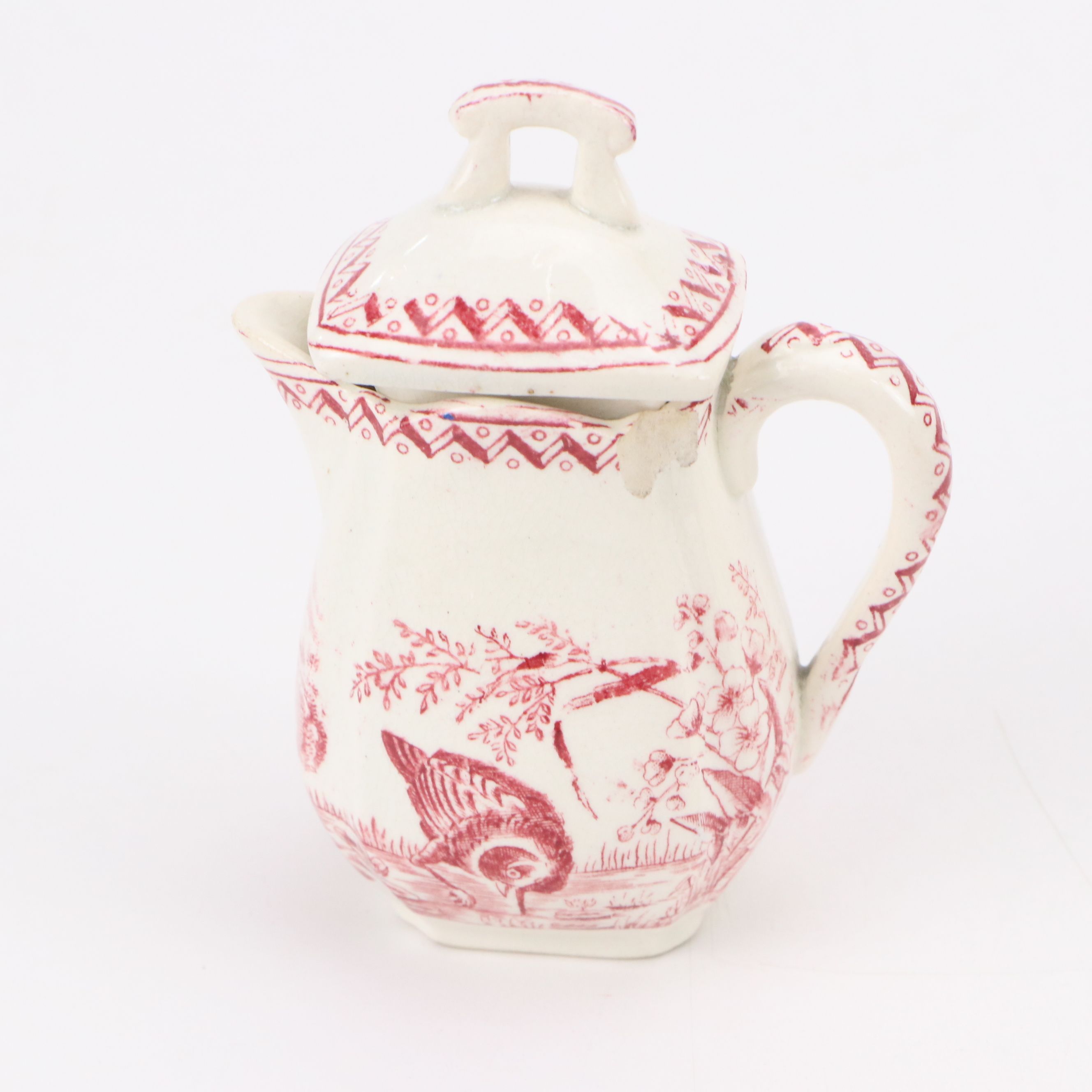 Charles Allerton & Sons Staffordshire "Water Hen" Children's Transferware Set