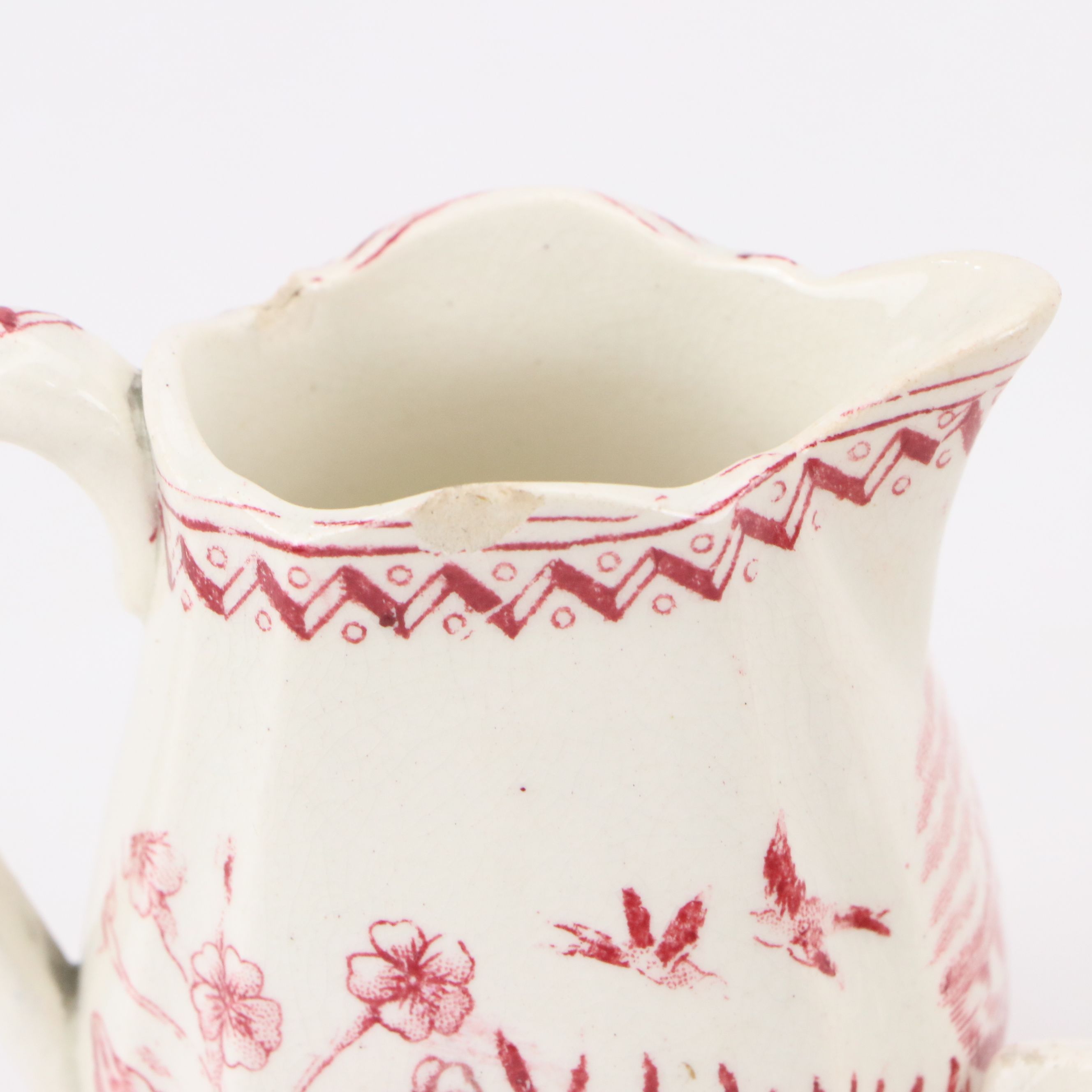 Charles Allerton & Sons Staffordshire "Water Hen" Children's Transferware Set