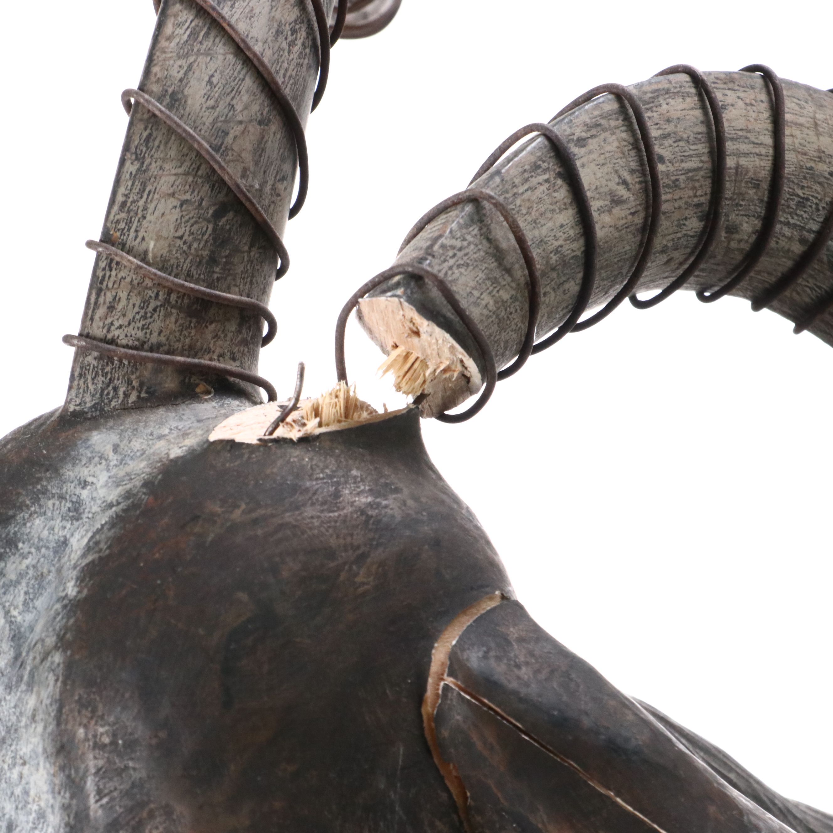 Life Size Folk Art Sculpture of Goat