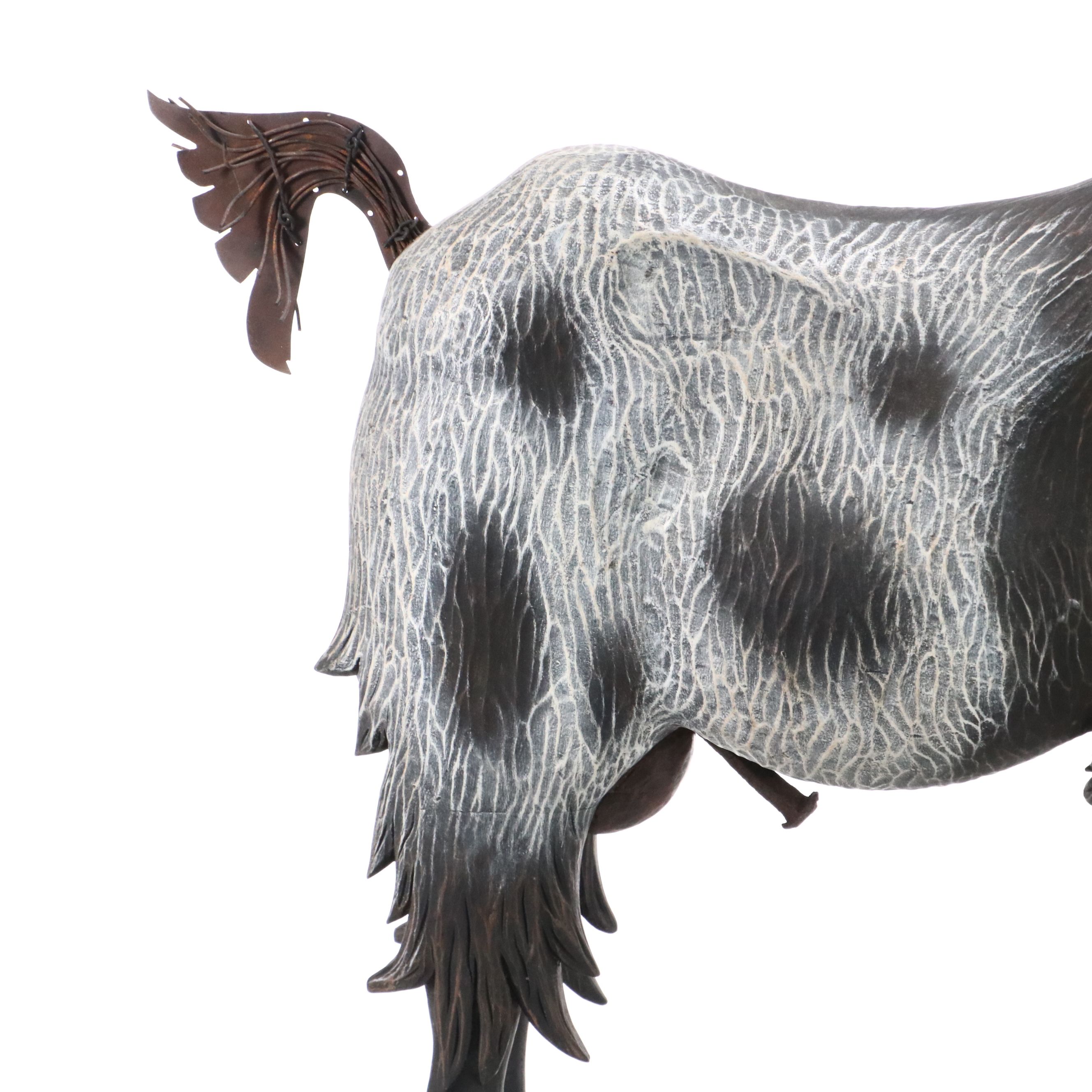 Life Size Folk Art Sculpture of Goat