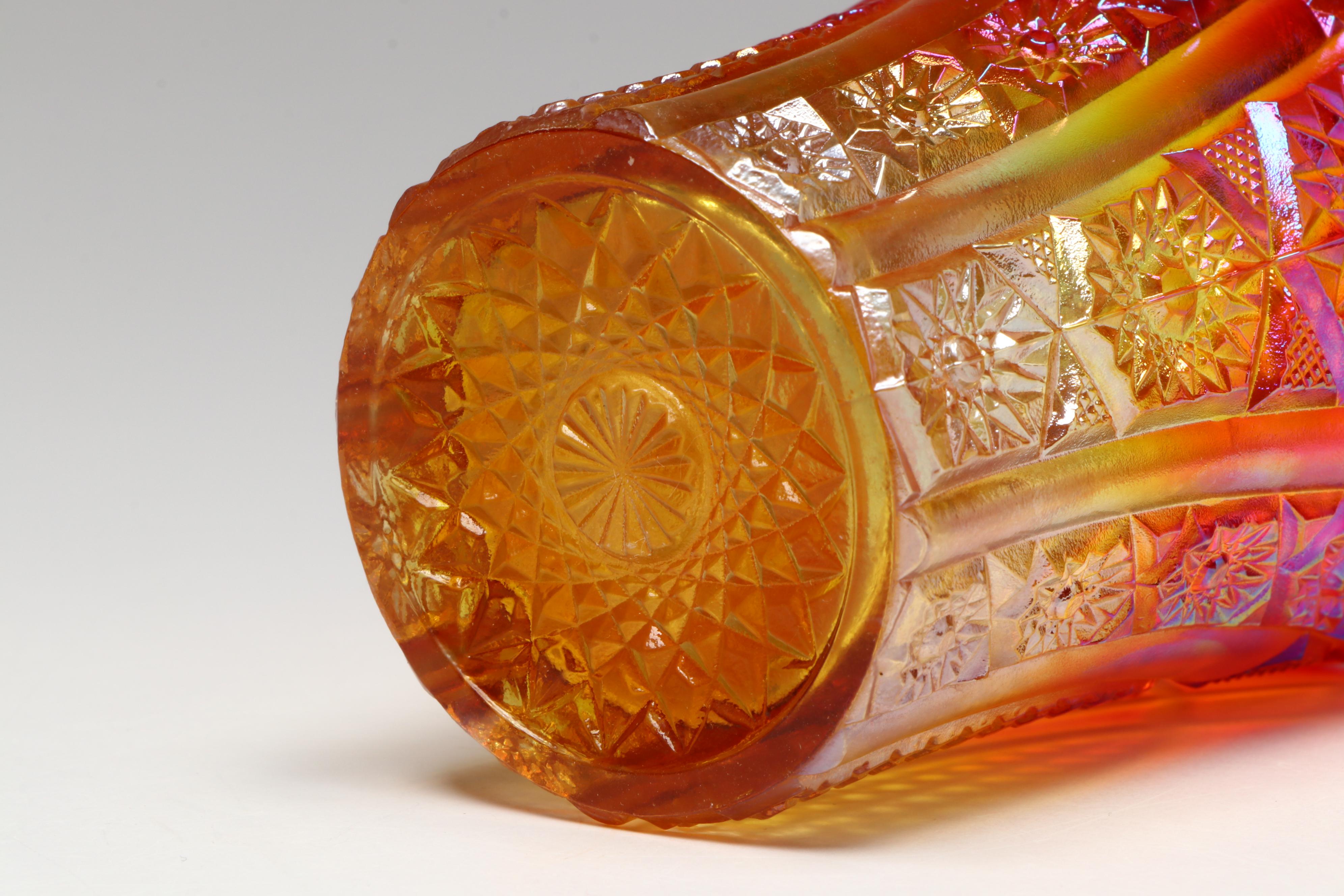 Indiana Glass "Heirloom Sunset" Tumblers and Jadeite Glass Scottie Dog Blotter