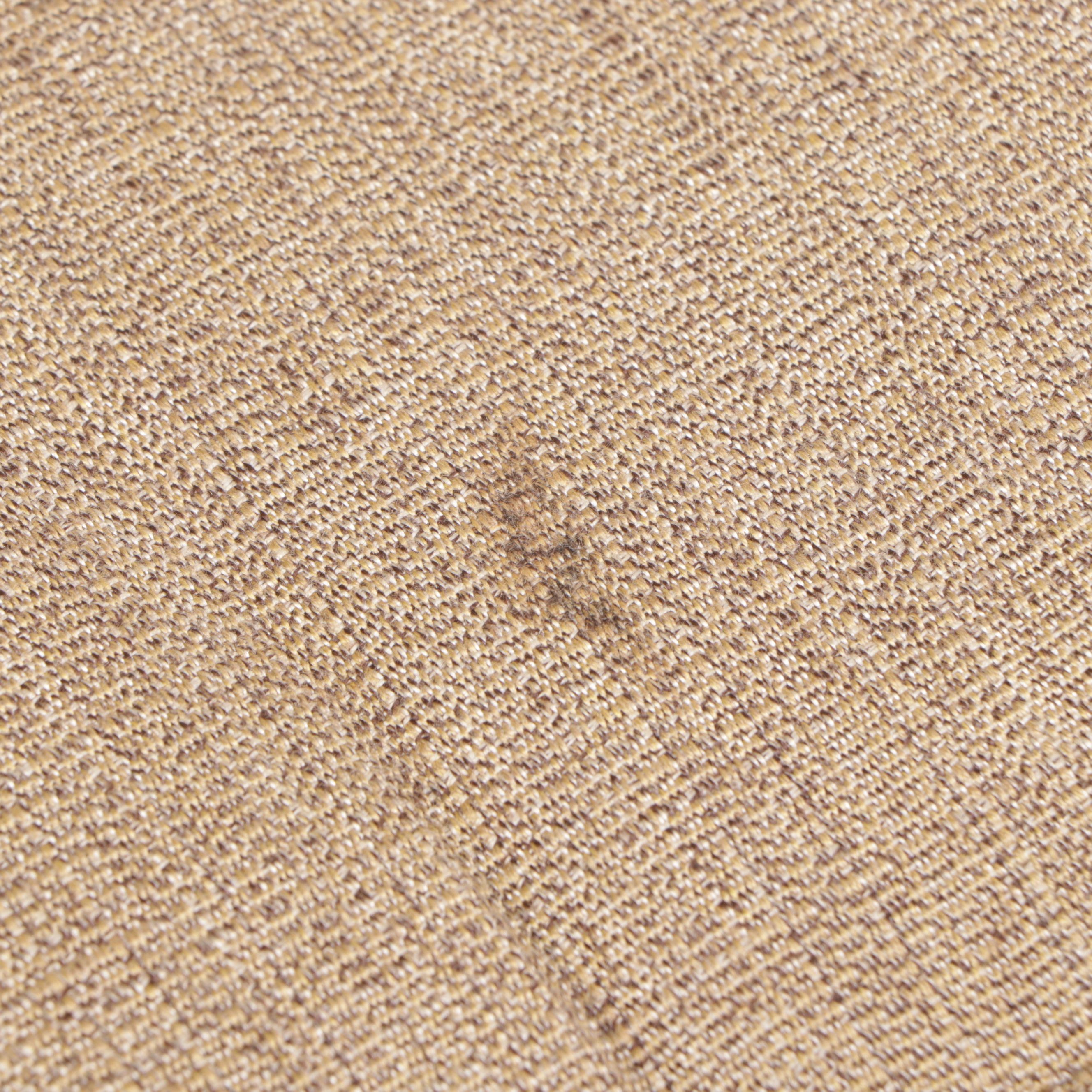 Cast Metal Five-Piece Patio Low Dining Set with Umbrella