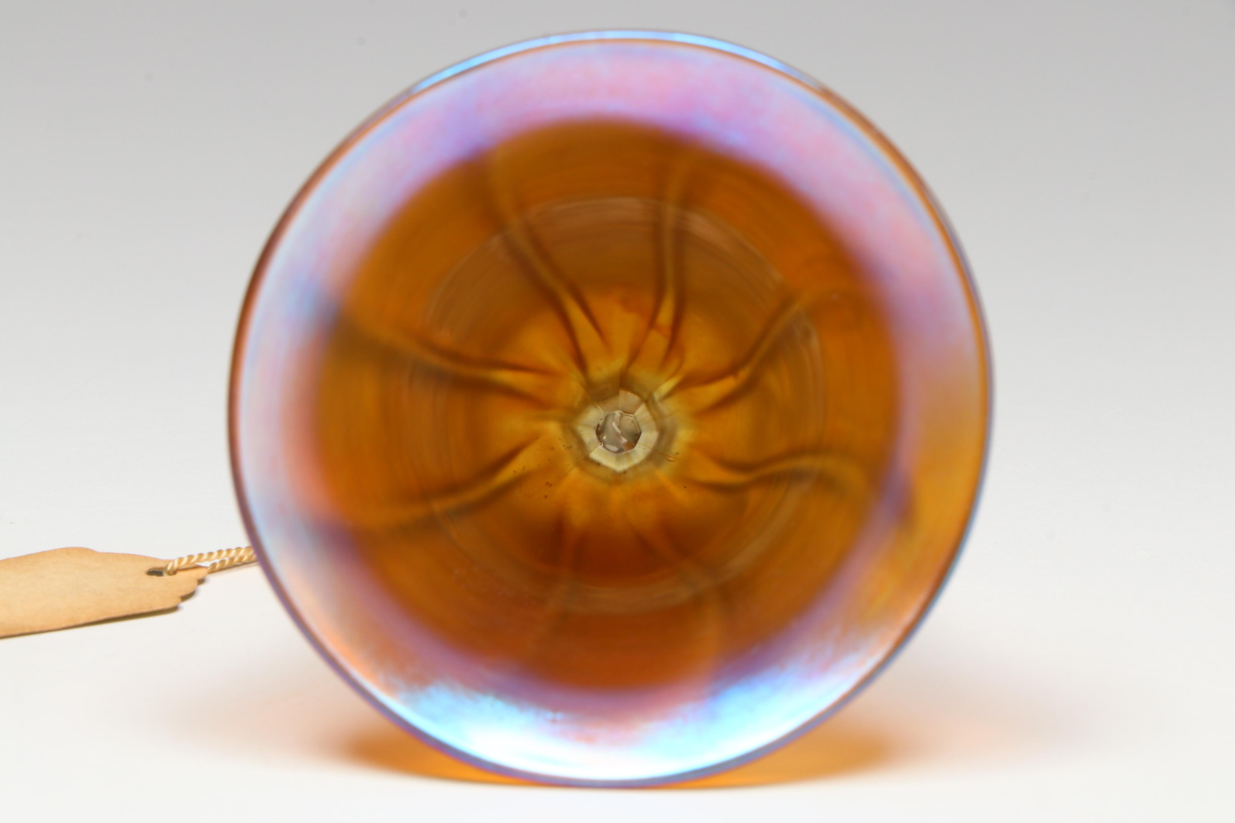 Lalique French Art Glass Butterfly and Lundberg Studios Bell Ornament