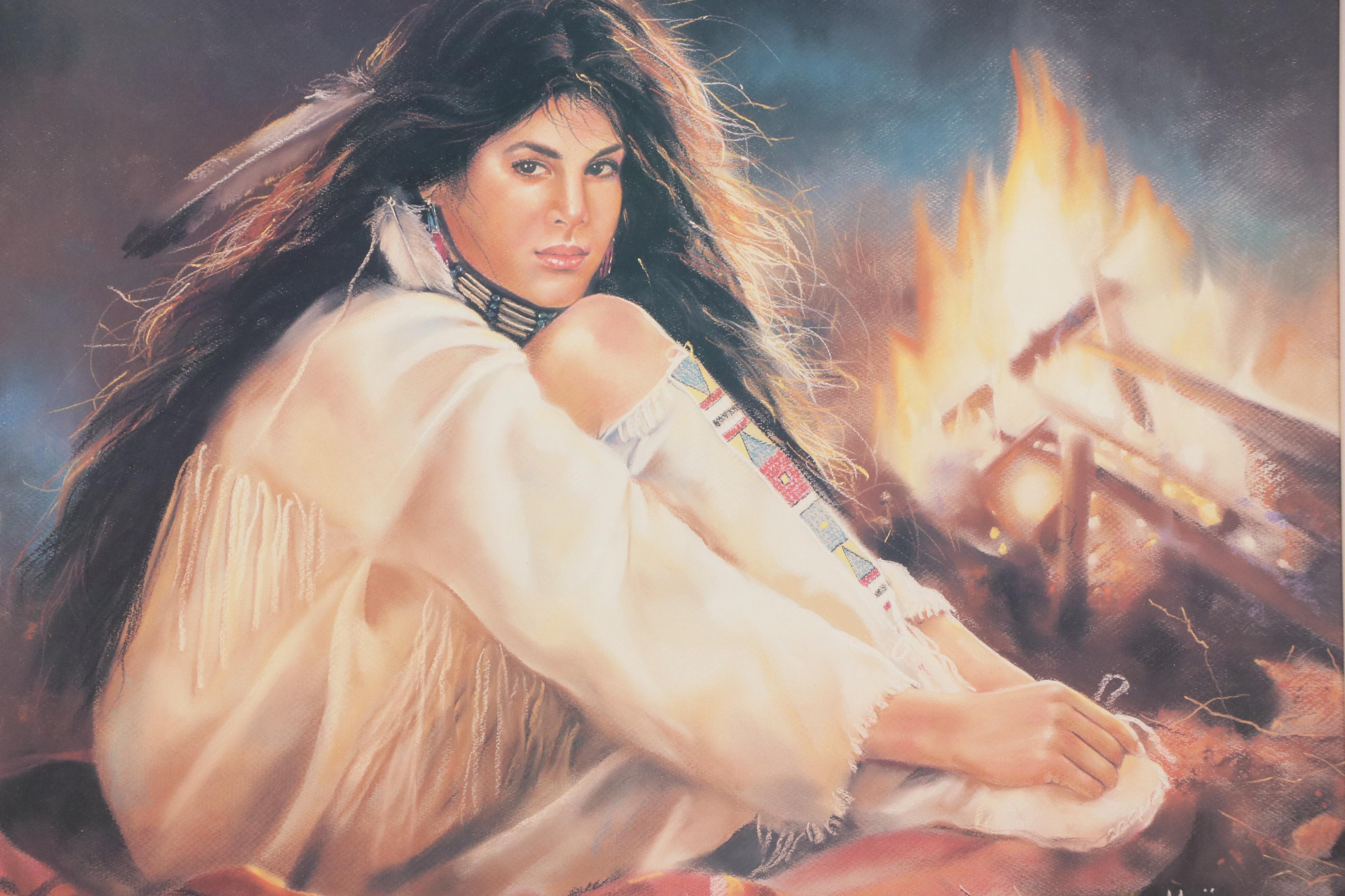 Maija Offset Lithograph "Night Spirits"