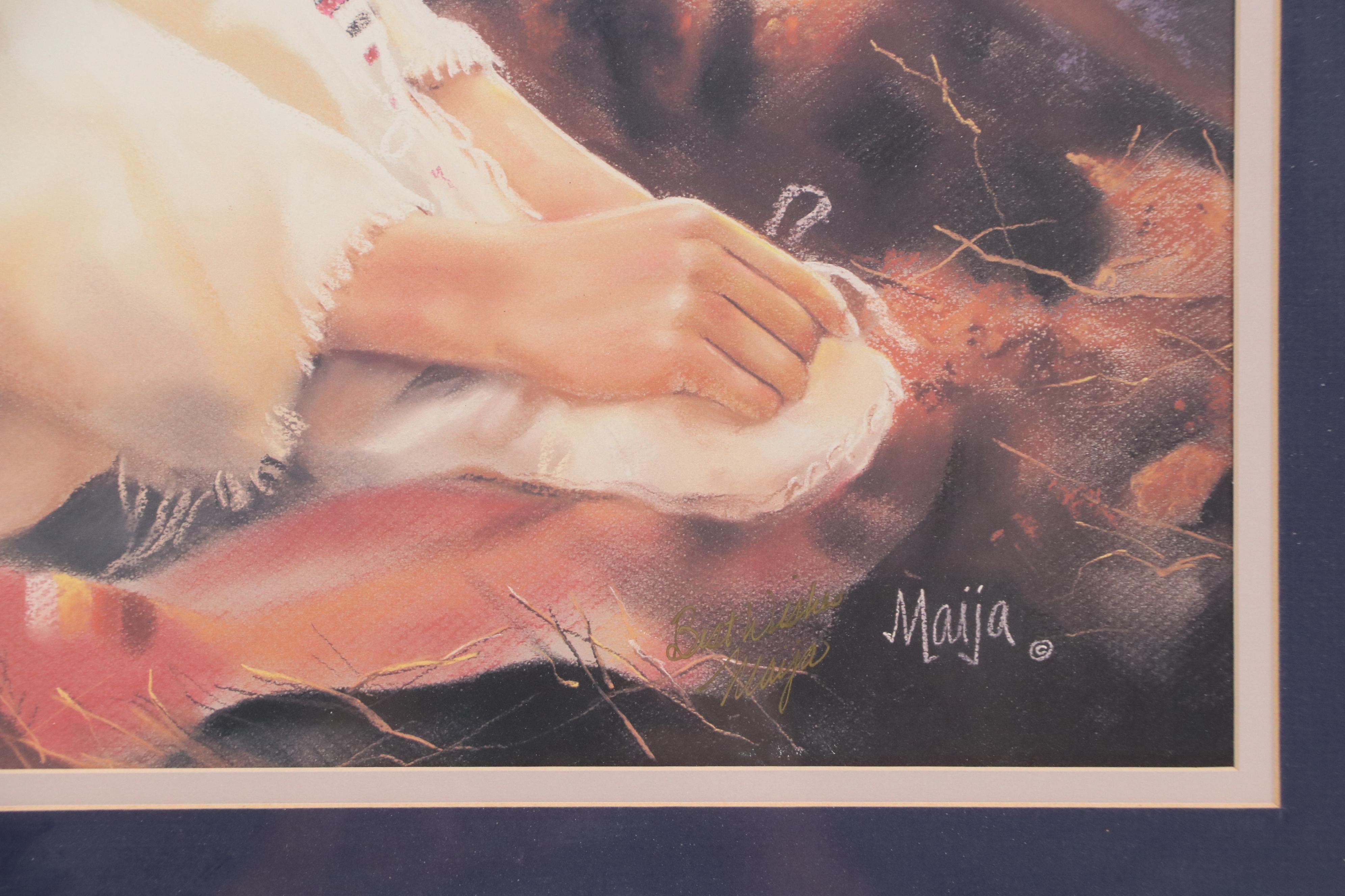 Maija Offset Lithograph "Night Spirits"