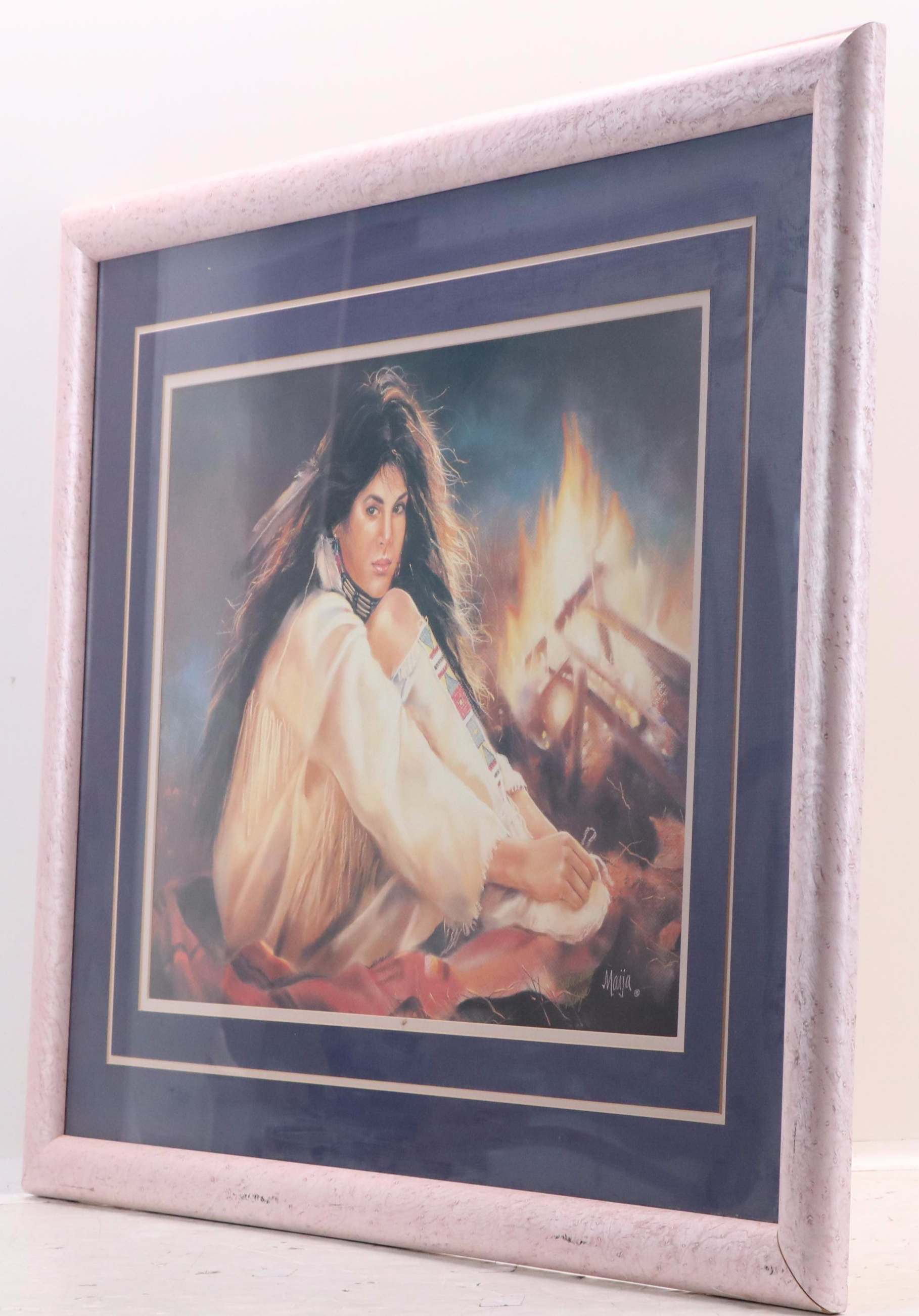 Maija Offset Lithograph "Night Spirits"