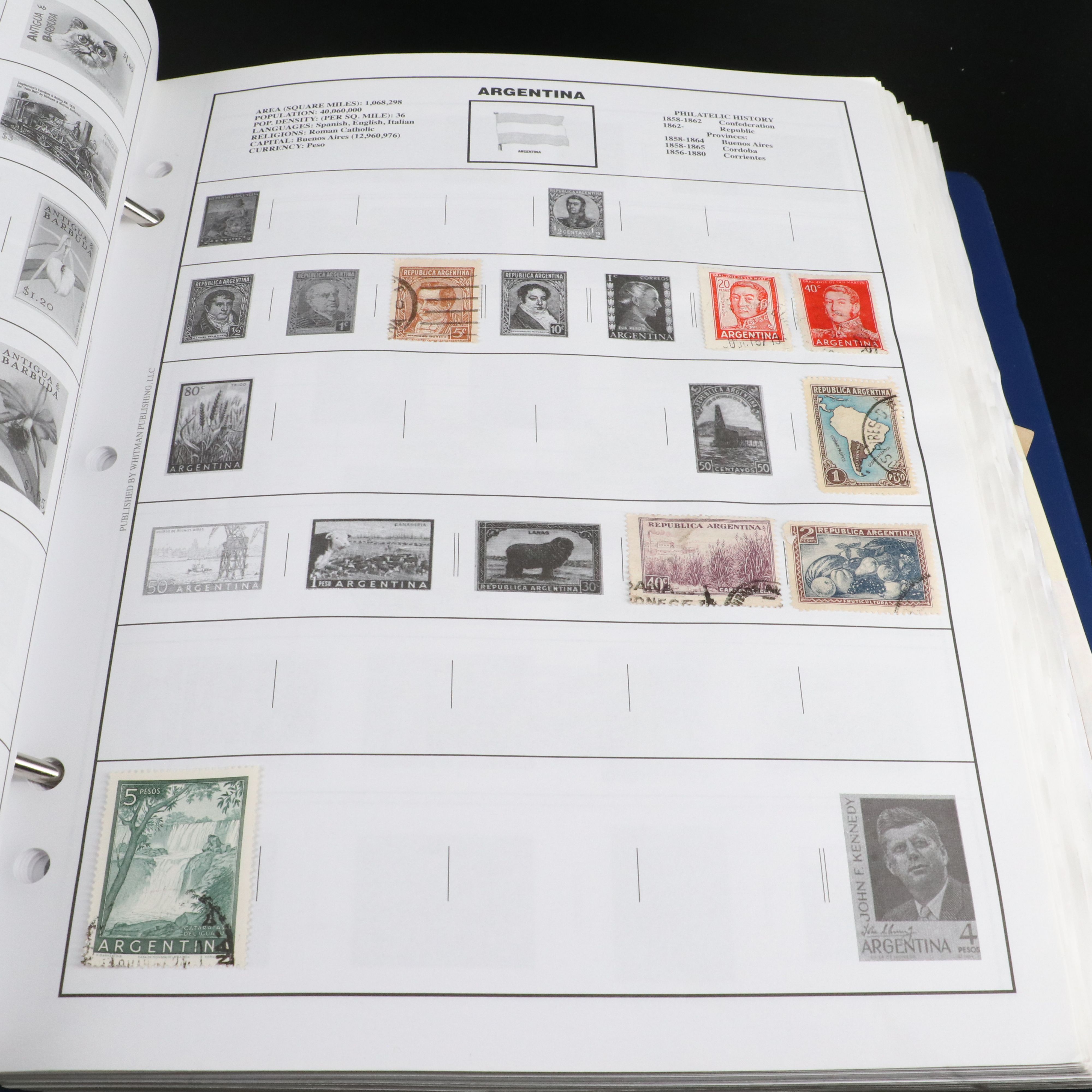 Two Harris "Statesman" World Stamp Albums Part 1 and Part 2.