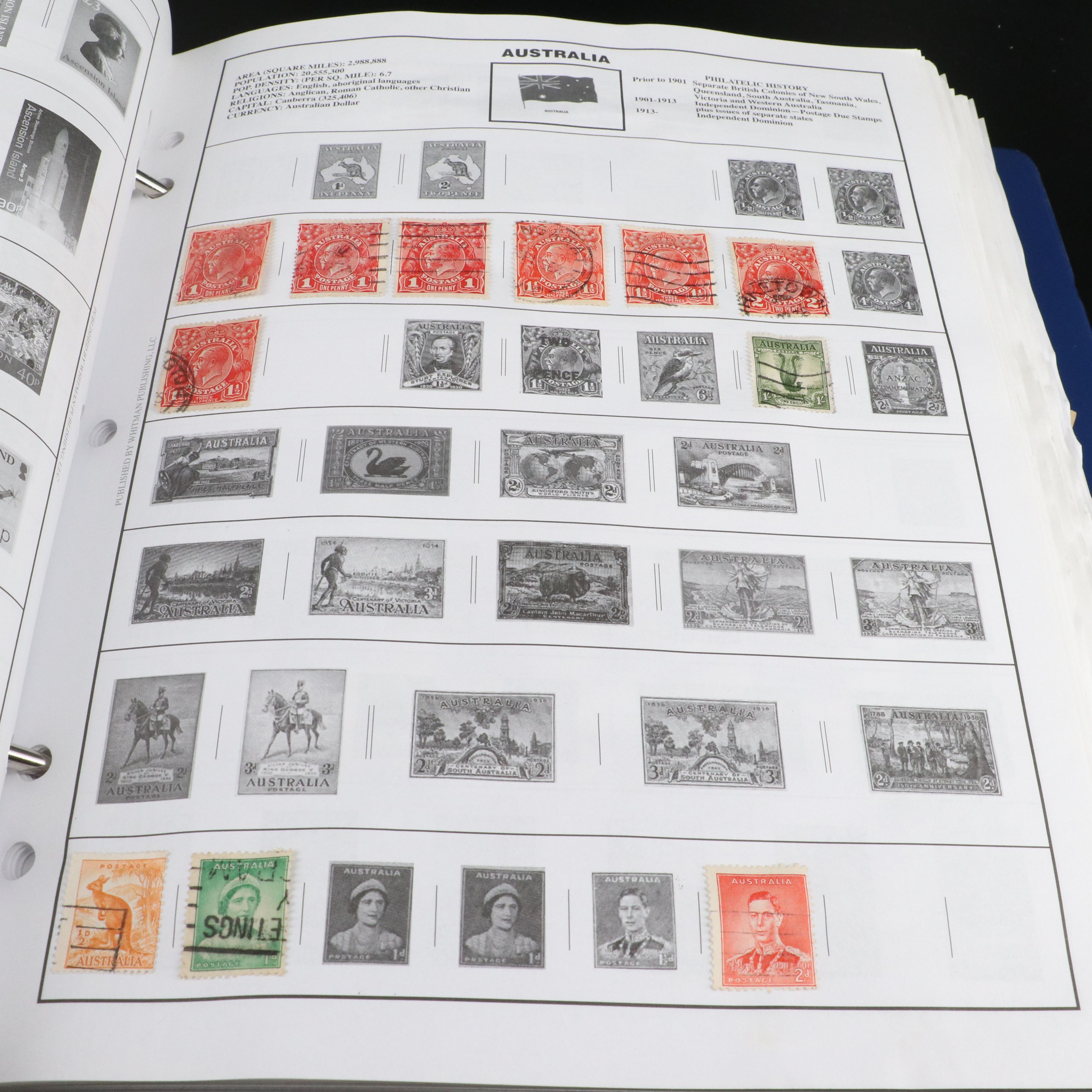 Two Harris "Statesman" World Stamp Albums Part 1 and Part 2.