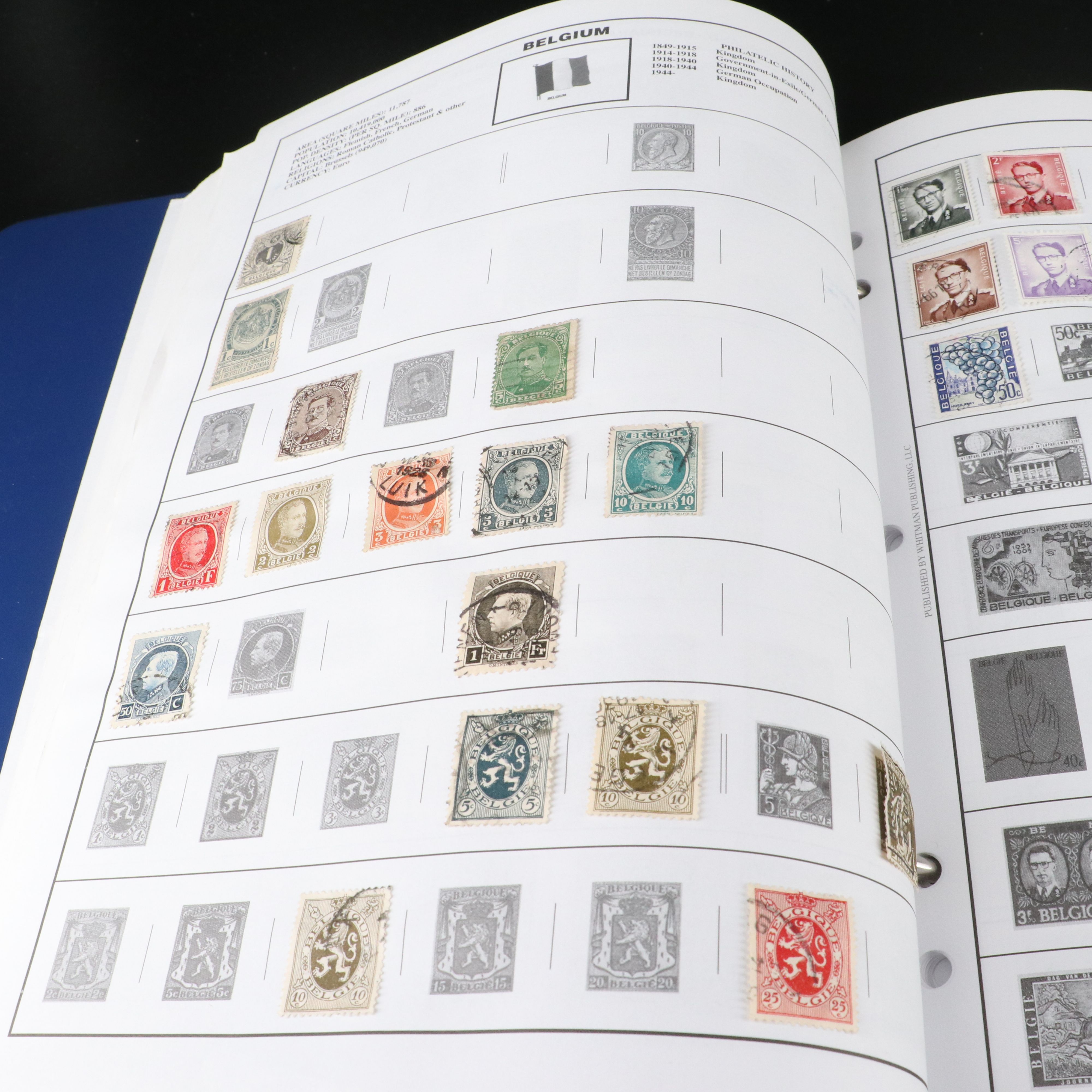 Two Harris "Statesman" World Stamp Albums Part 1 and Part 2.