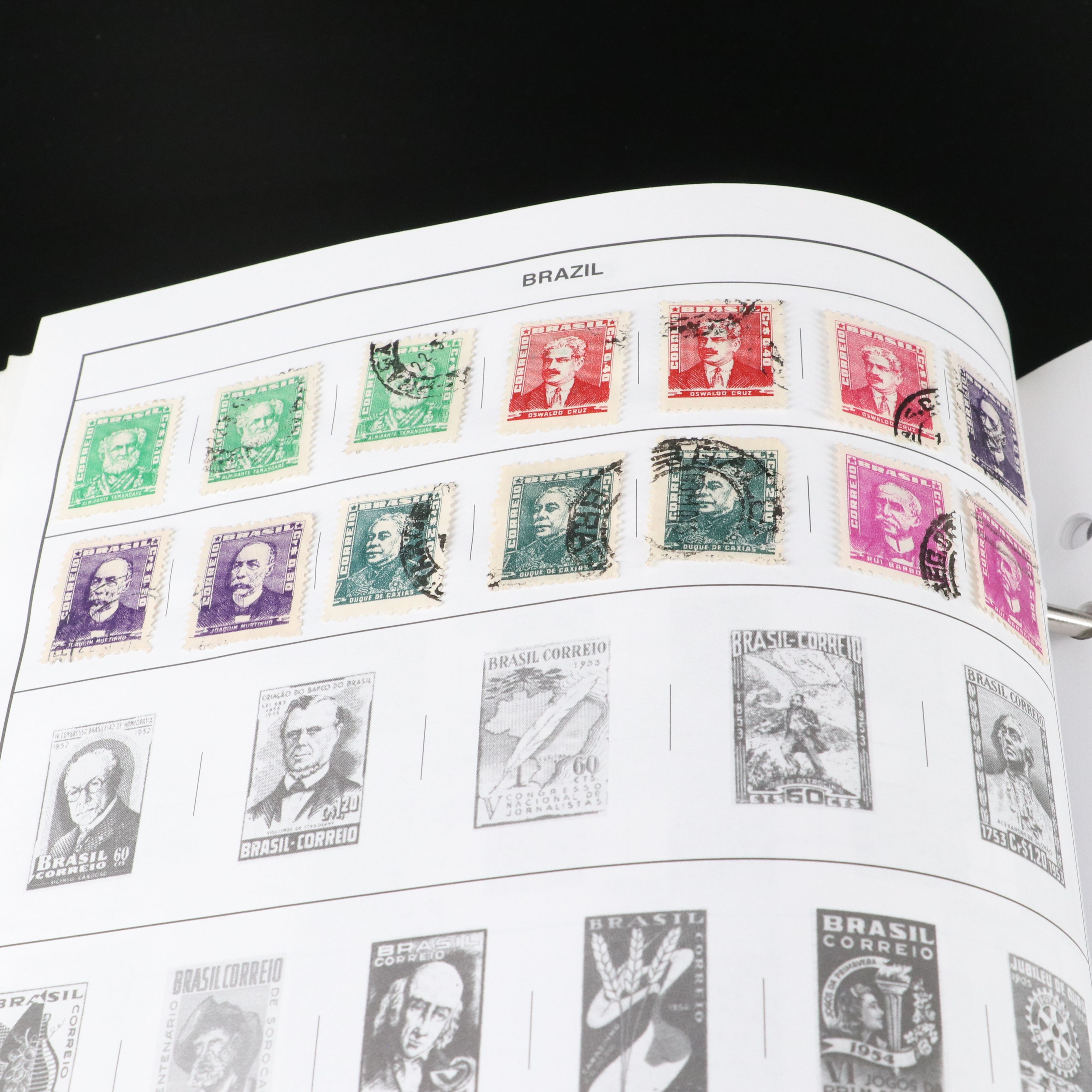 Two Harris "Statesman" World Stamp Albums Part 1 and Part 2.