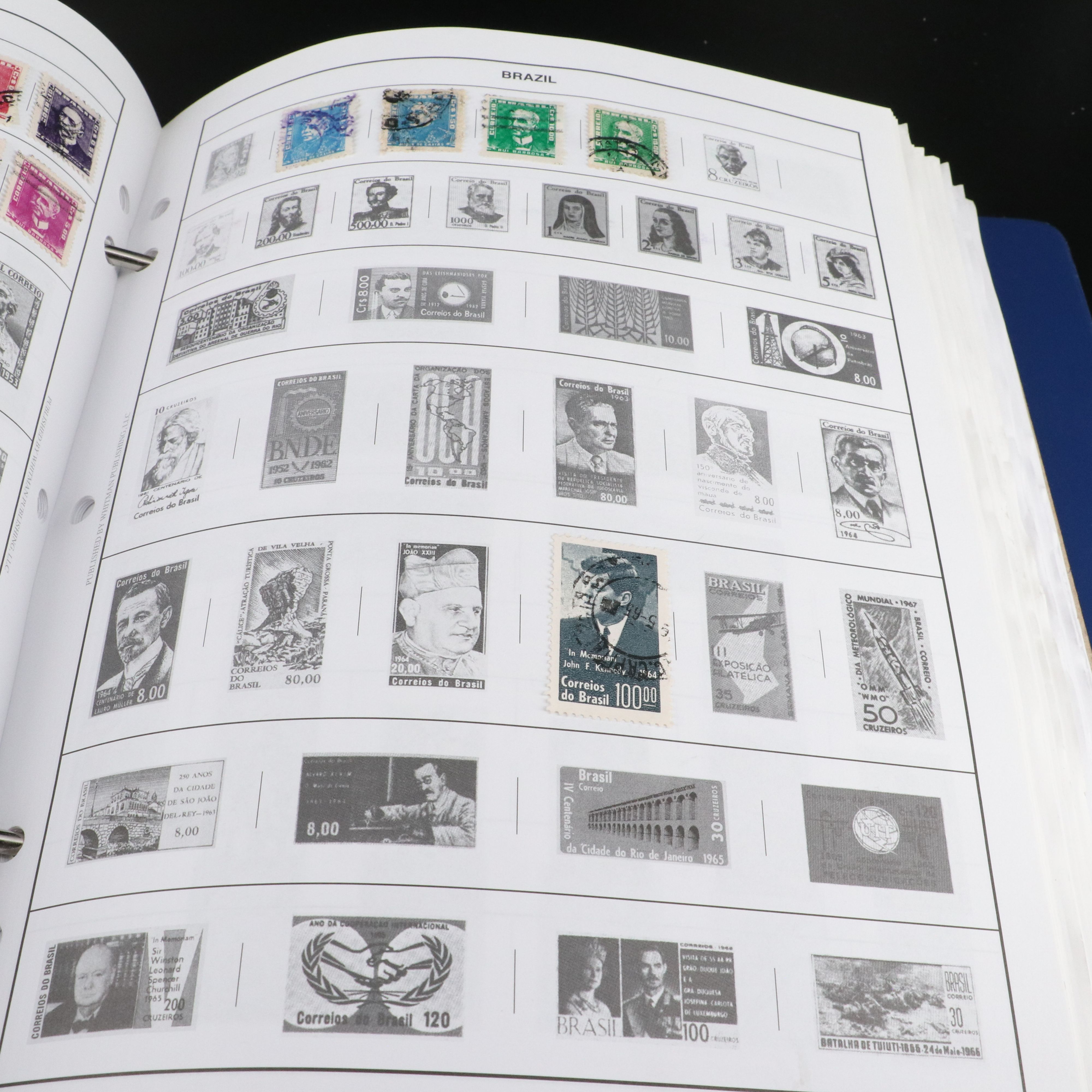 Two Harris "Statesman" World Stamp Albums Part 1 and Part 2.