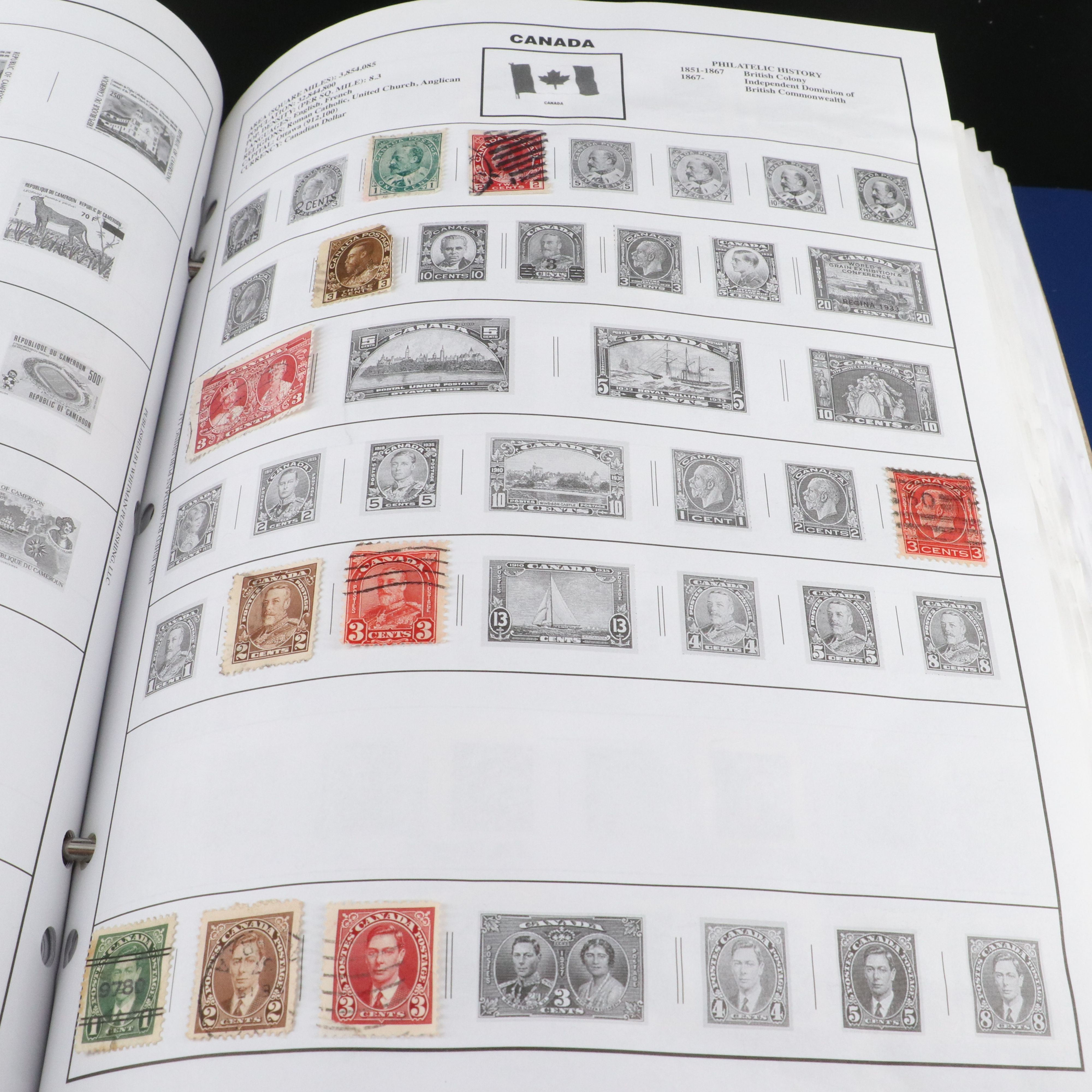 Two Harris "Statesman" World Stamp Albums Part 1 and Part 2.