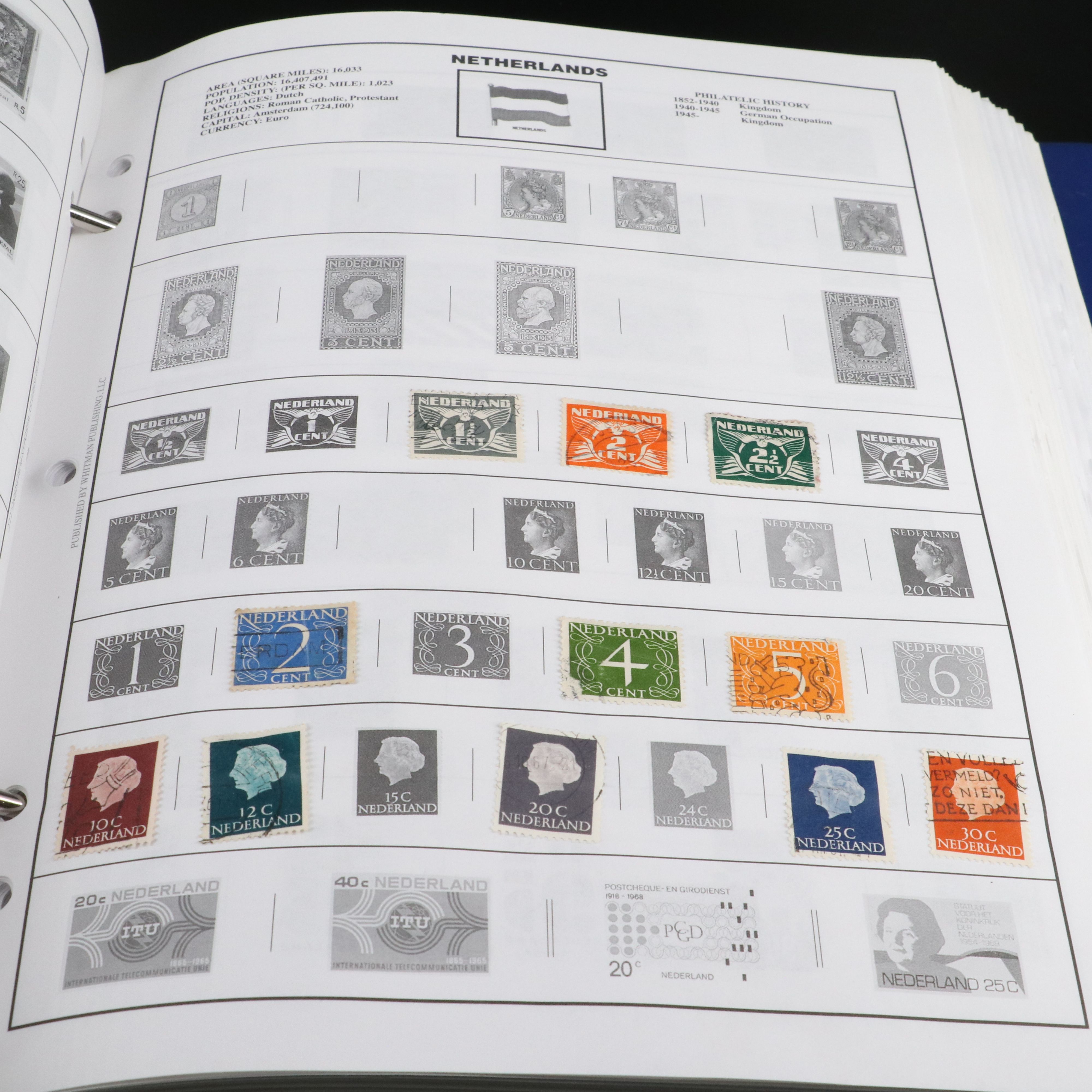 Two Harris "Statesman" World Stamp Albums Part 1 and Part 2.