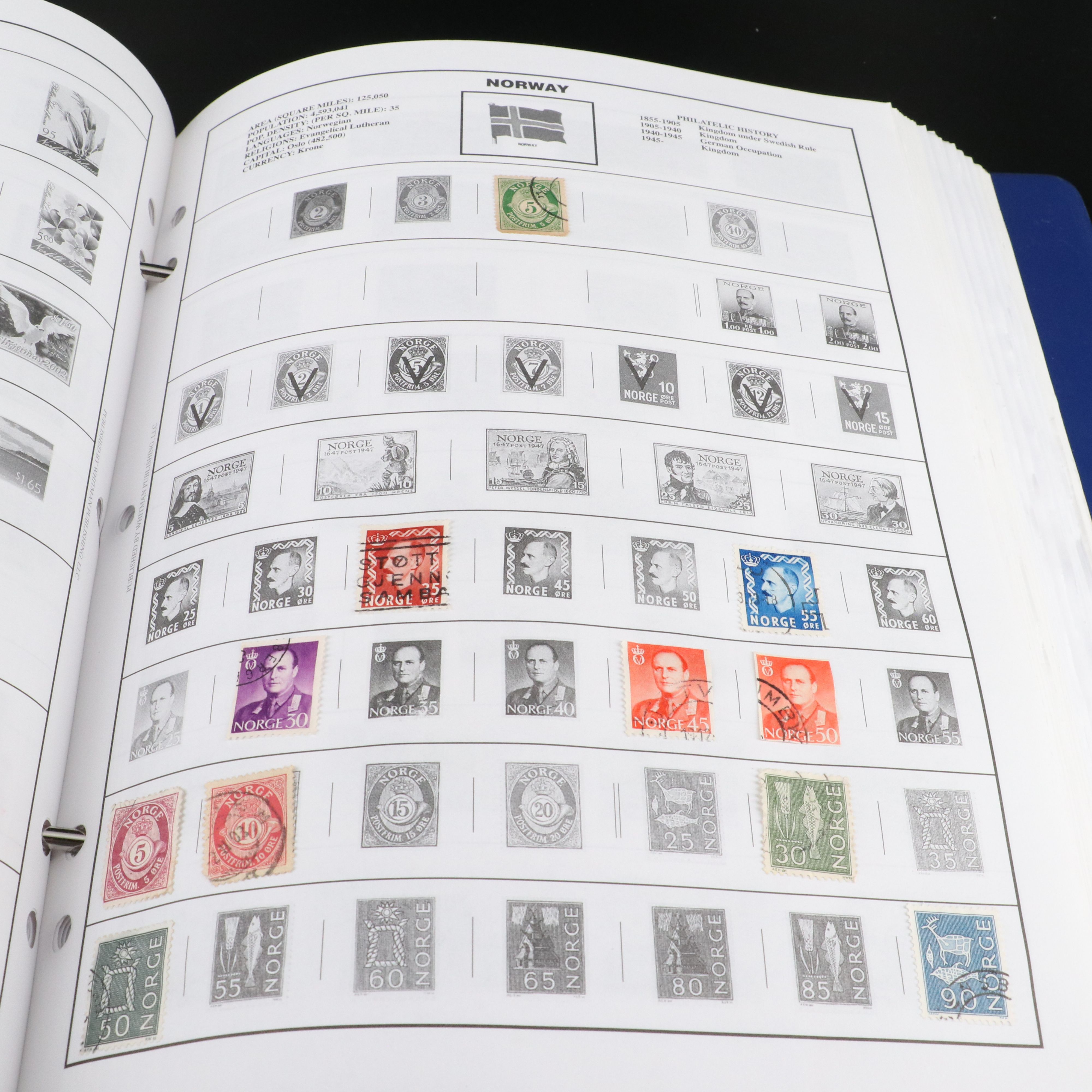 Two Harris "Statesman" World Stamp Albums Part 1 and Part 2.