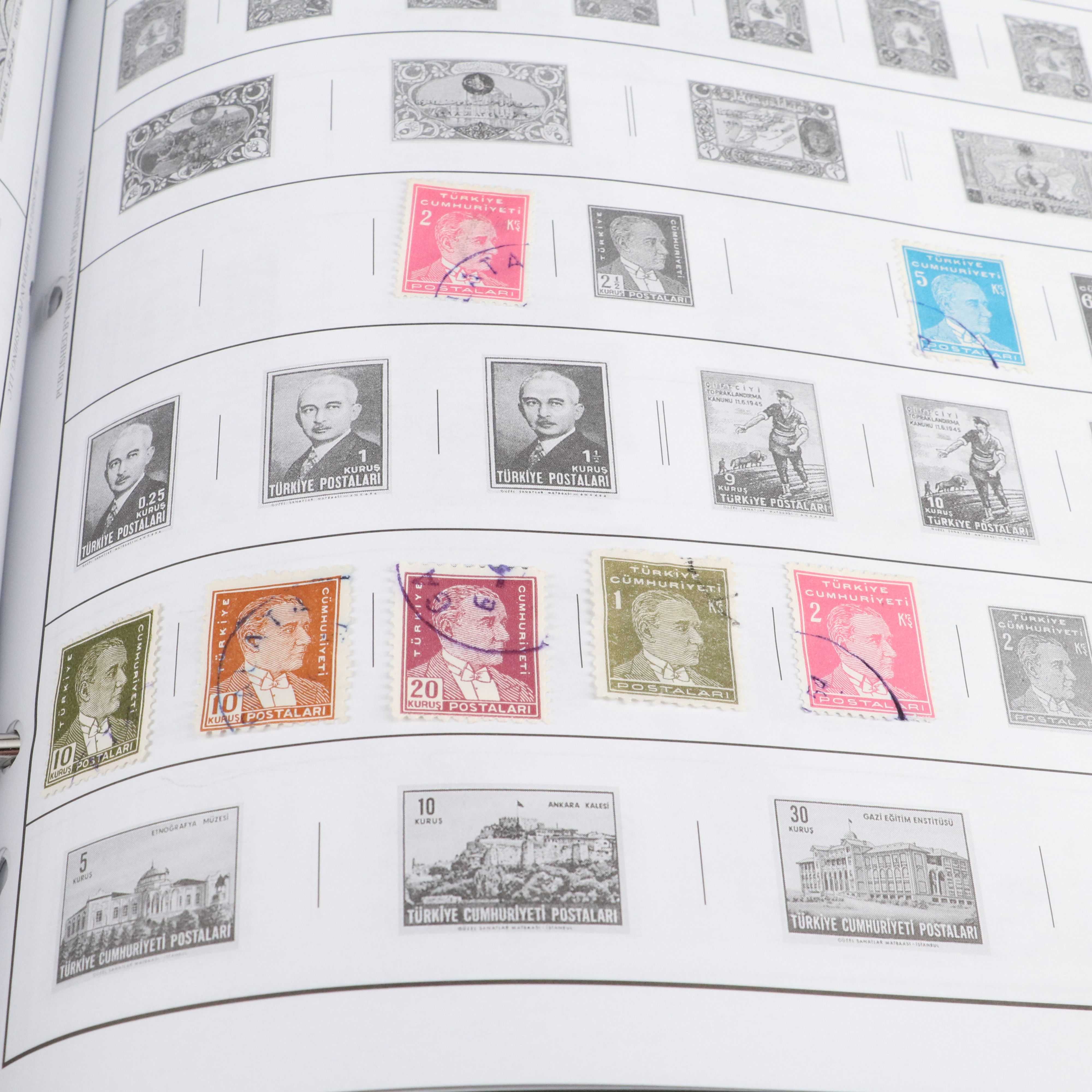 Two Harris "Statesman" World Stamp Albums Part 1 and Part 2.