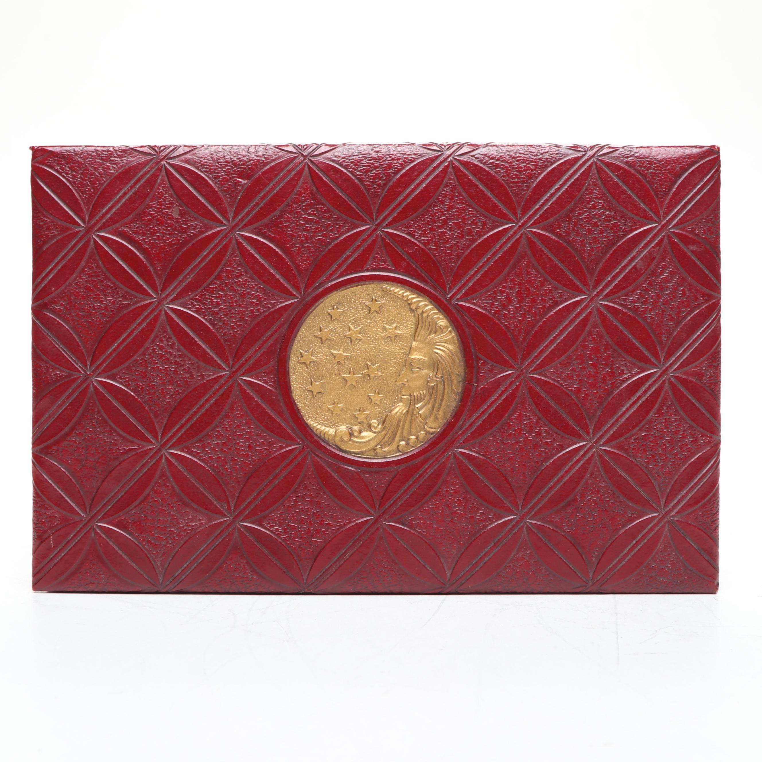 Brass Reproduction of Princess Mary Christmas Tin with Inkwell and Lidded Box