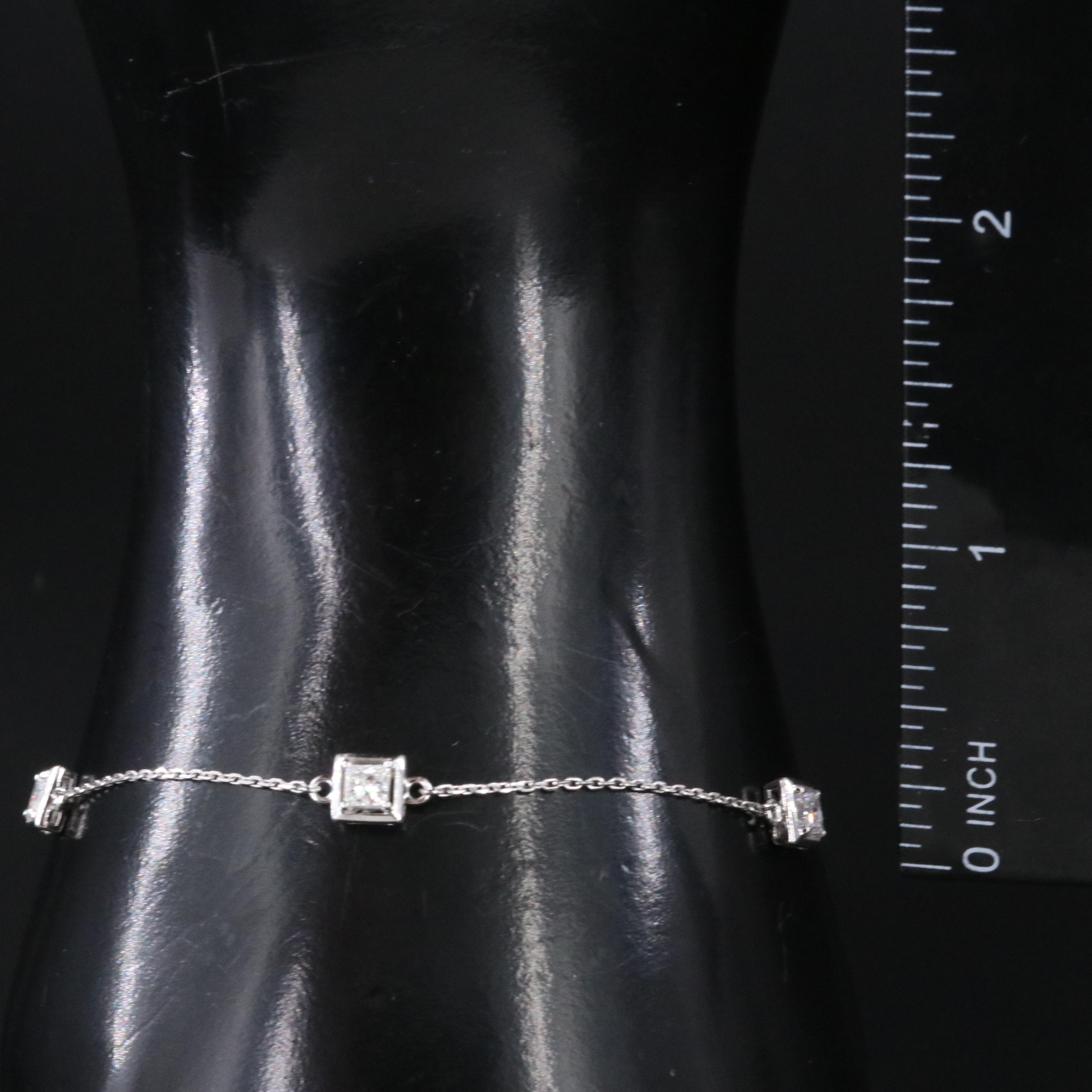 14K 0.52 CTW Diamond Station Bracelet