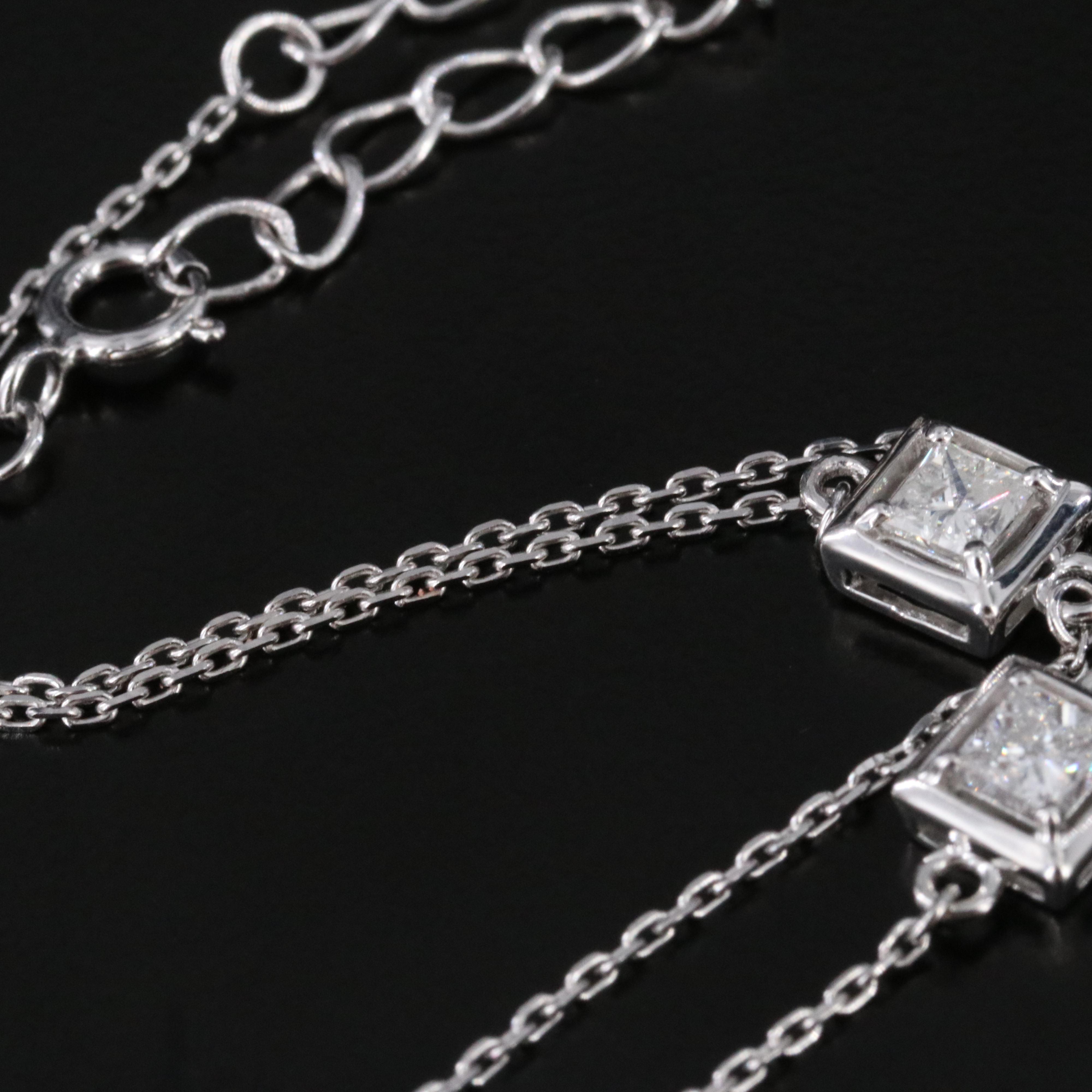 14K 0.52 CTW Diamond Station Bracelet