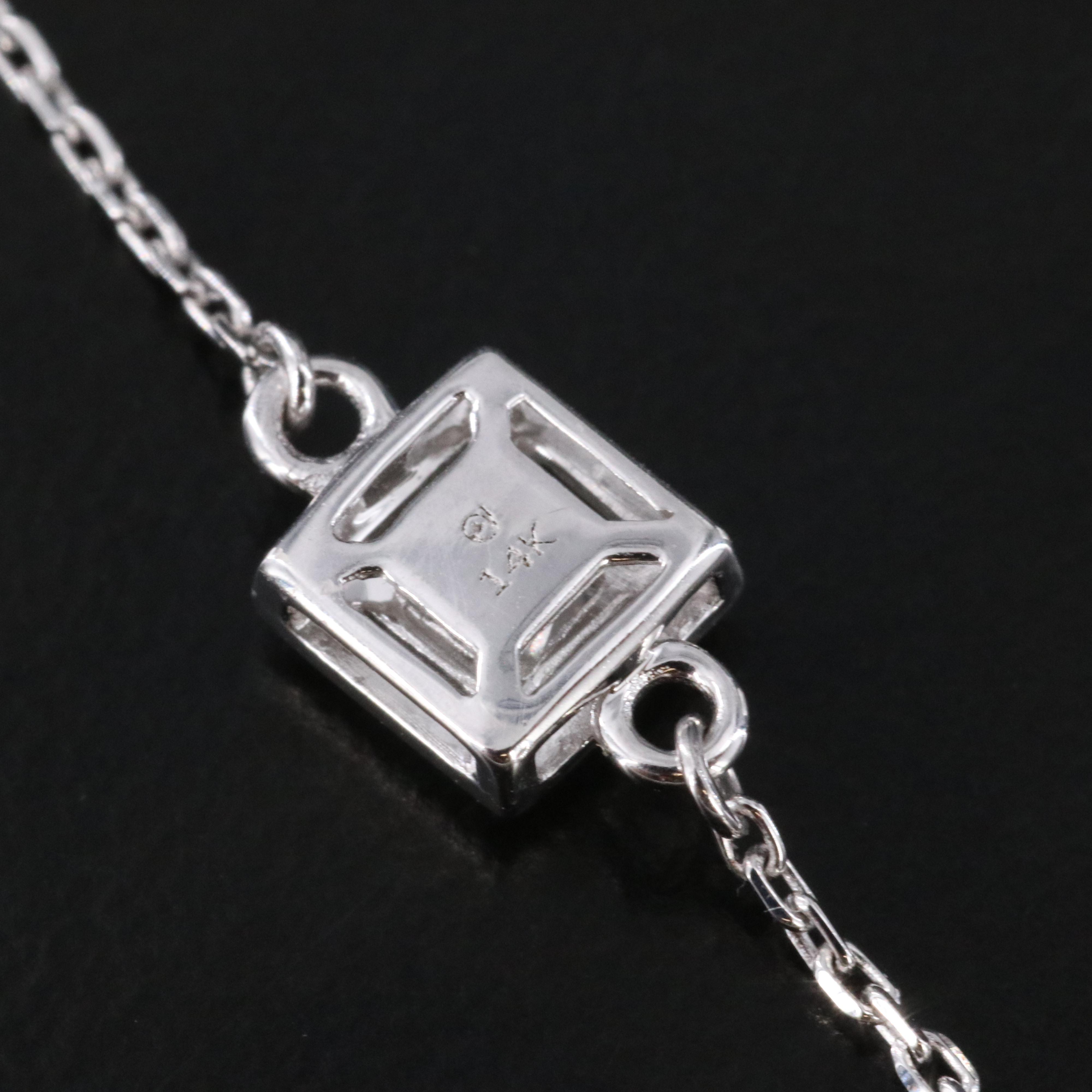 14K 0.52 CTW Diamond Station Bracelet