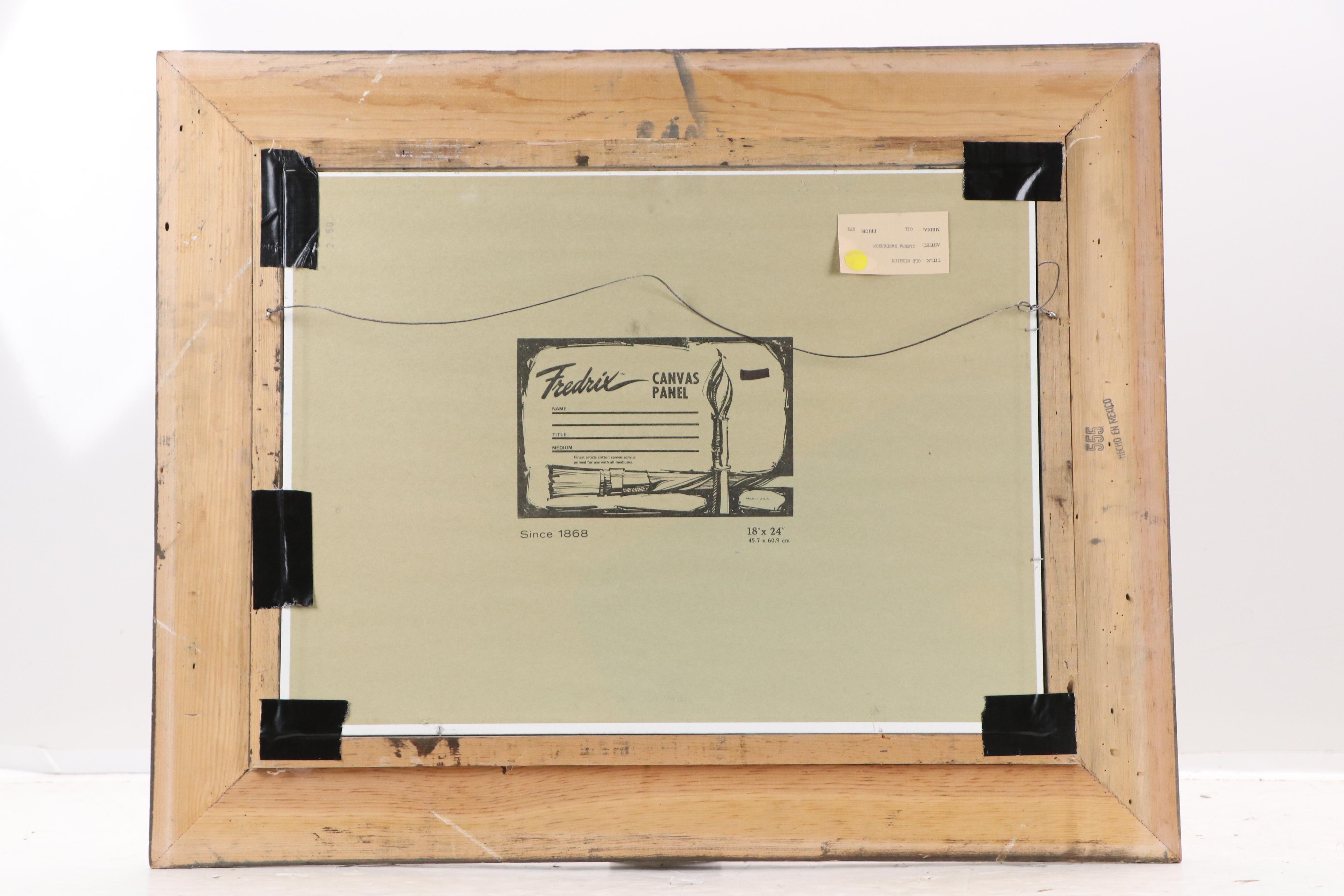 Glenna Sanderson Oil Painting "Old Mission," Mid to Late 20th Century