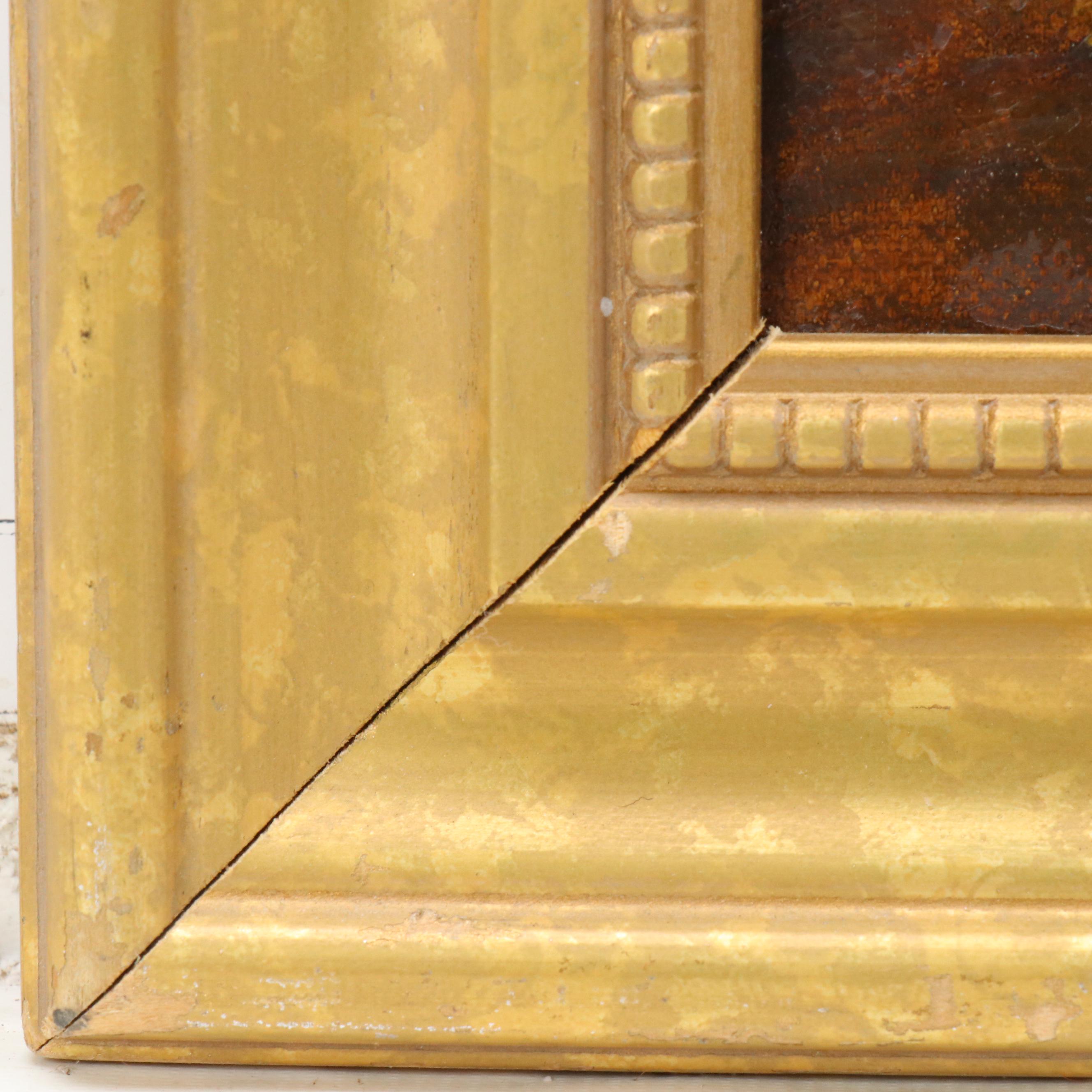 Marilyn Rose Silver Oil Painting of Young Woman Reading Underneath Tree, 1983