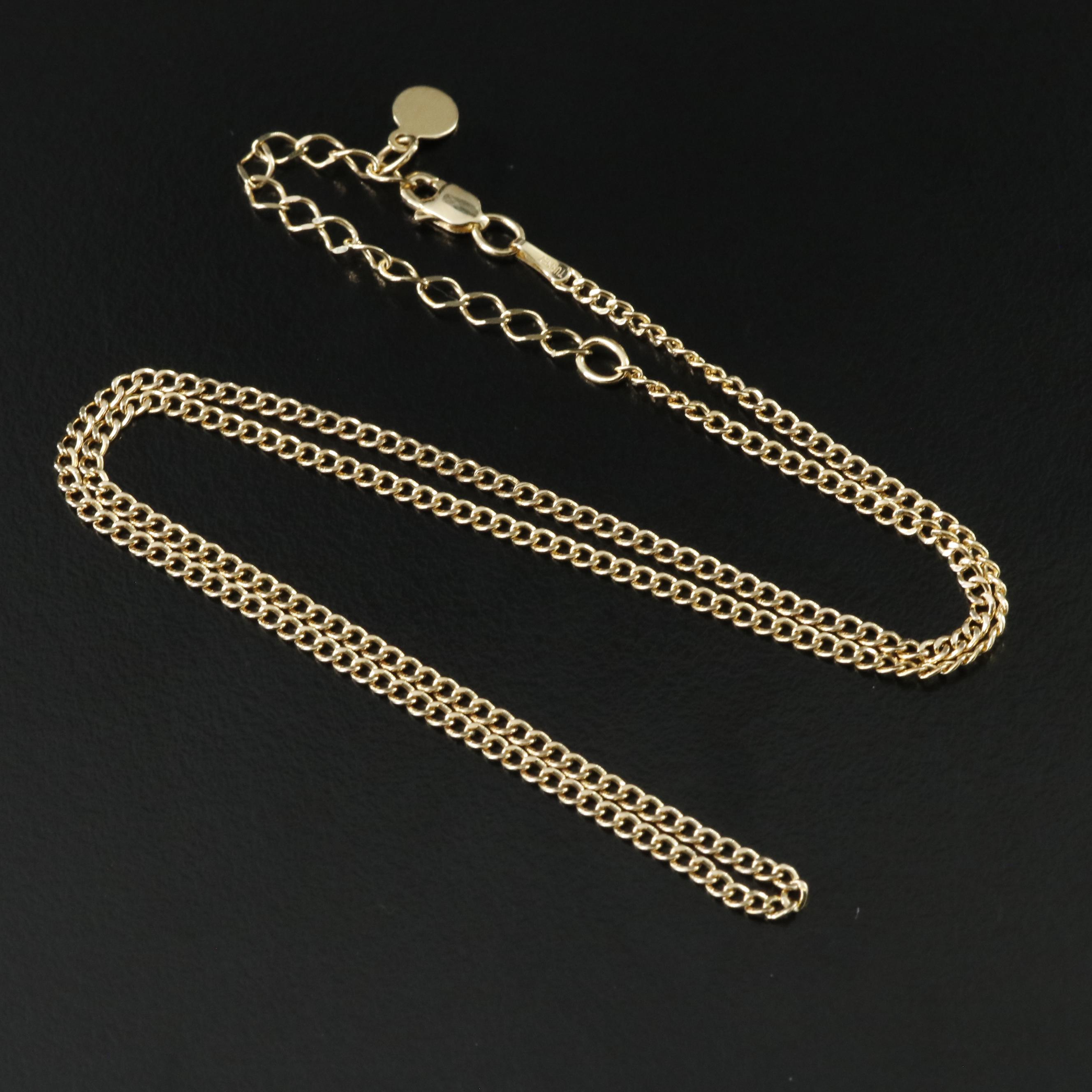 14K Cable Chain Necklace