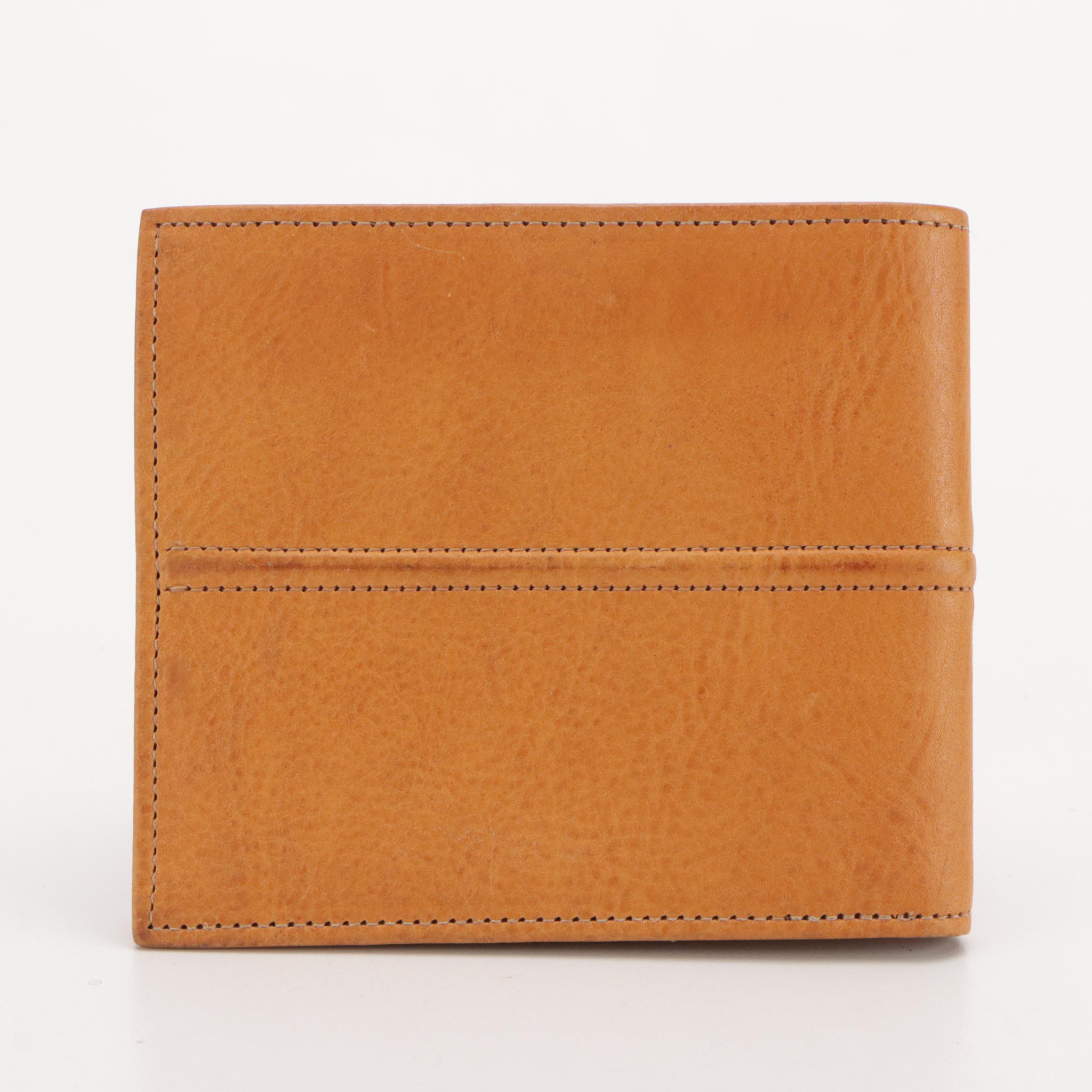 Coach and Cole Haan Leather Bifold Wallets with Coach Coated Canvas Card Case