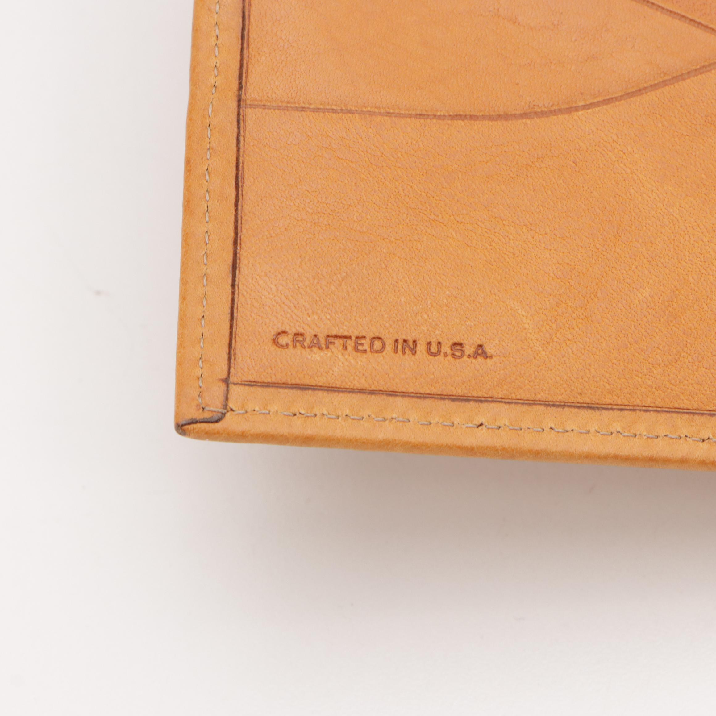 Coach and Cole Haan Leather Bifold Wallets with Coach Coated Canvas Card Case