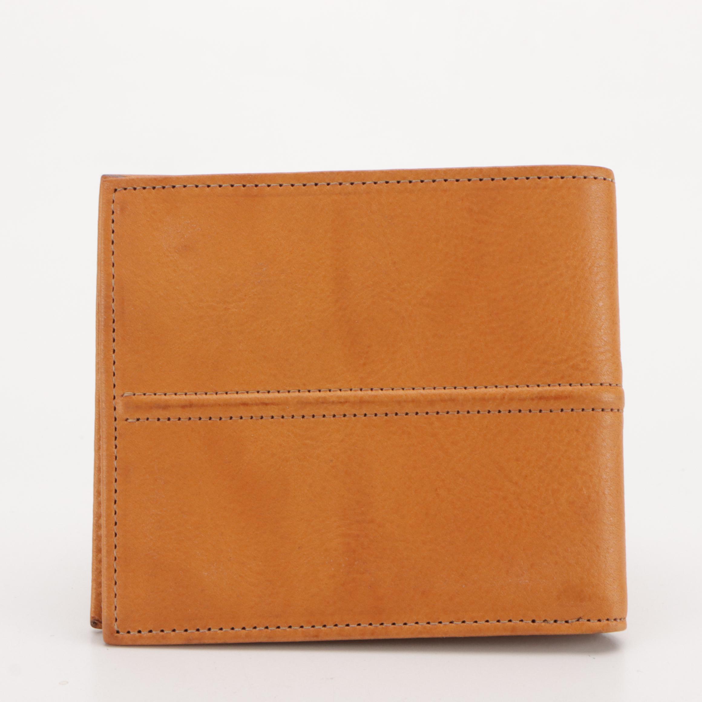 Coach and Cole Haan Leather Bifold Wallets with Coach Coated Canvas Card Case