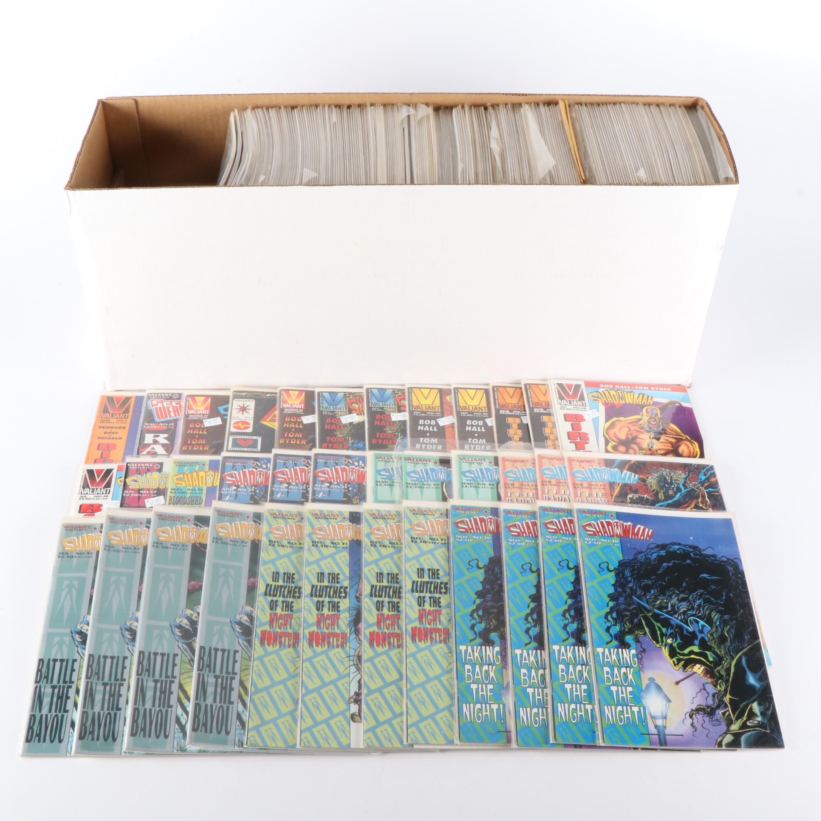 Modern Age Comic Books Featuring "Shadowman", "Secret Weapons", and More