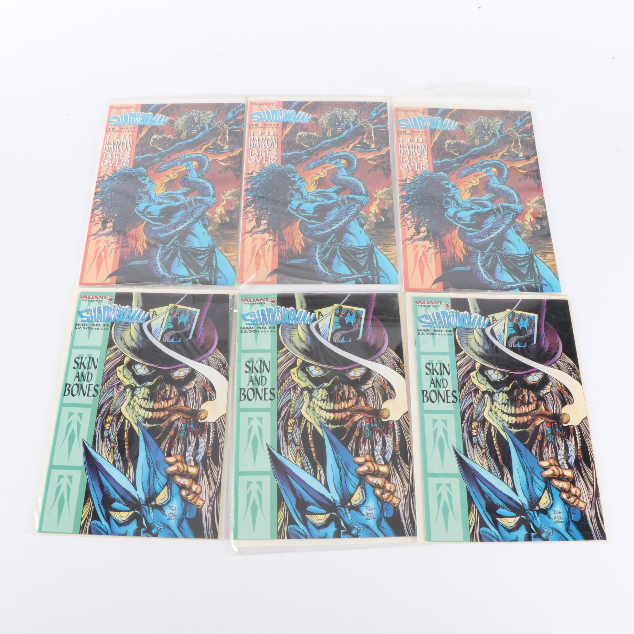 Modern Age Comic Books Featuring "Shadowman", "Secret Weapons", and More