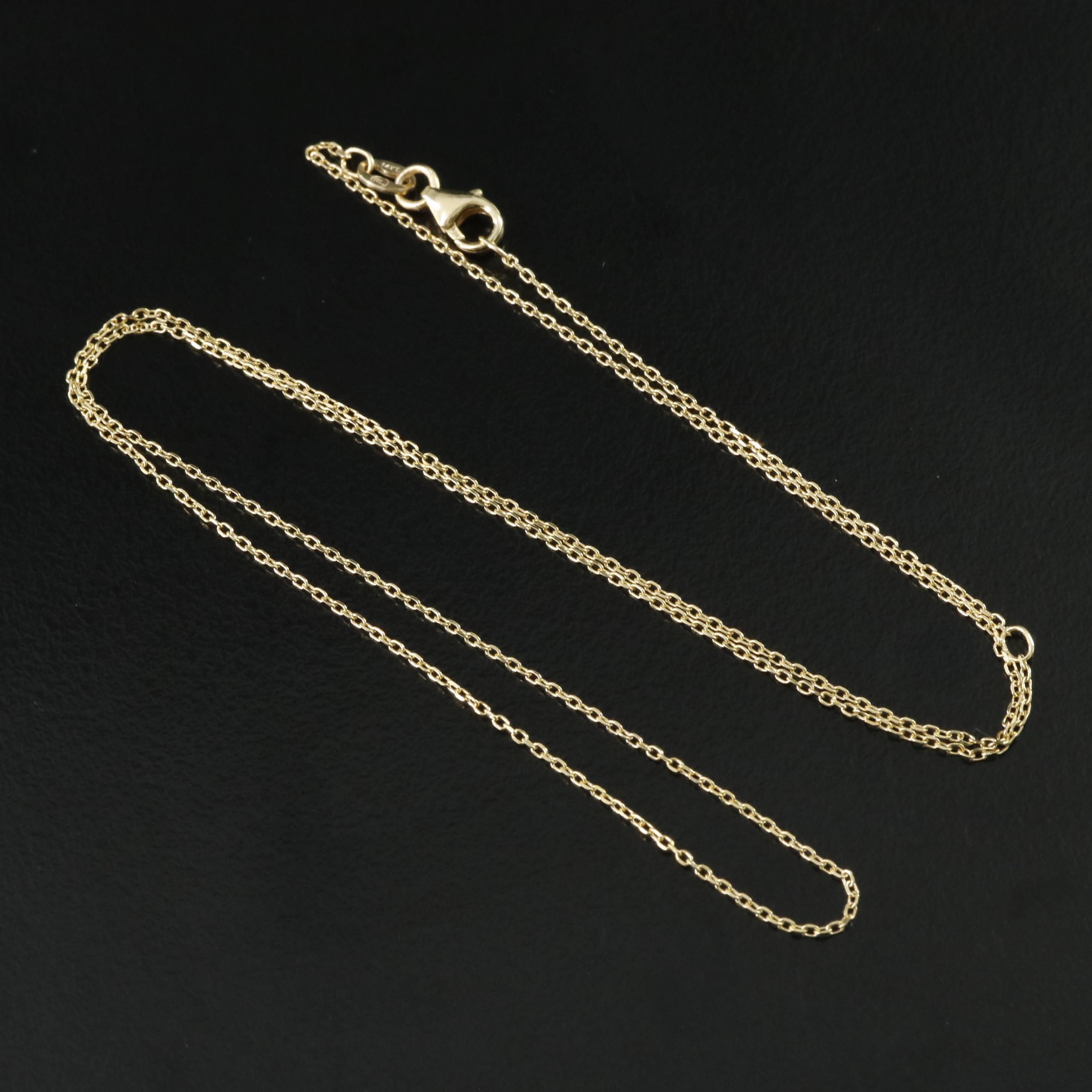 14K Cable Chain Necklace