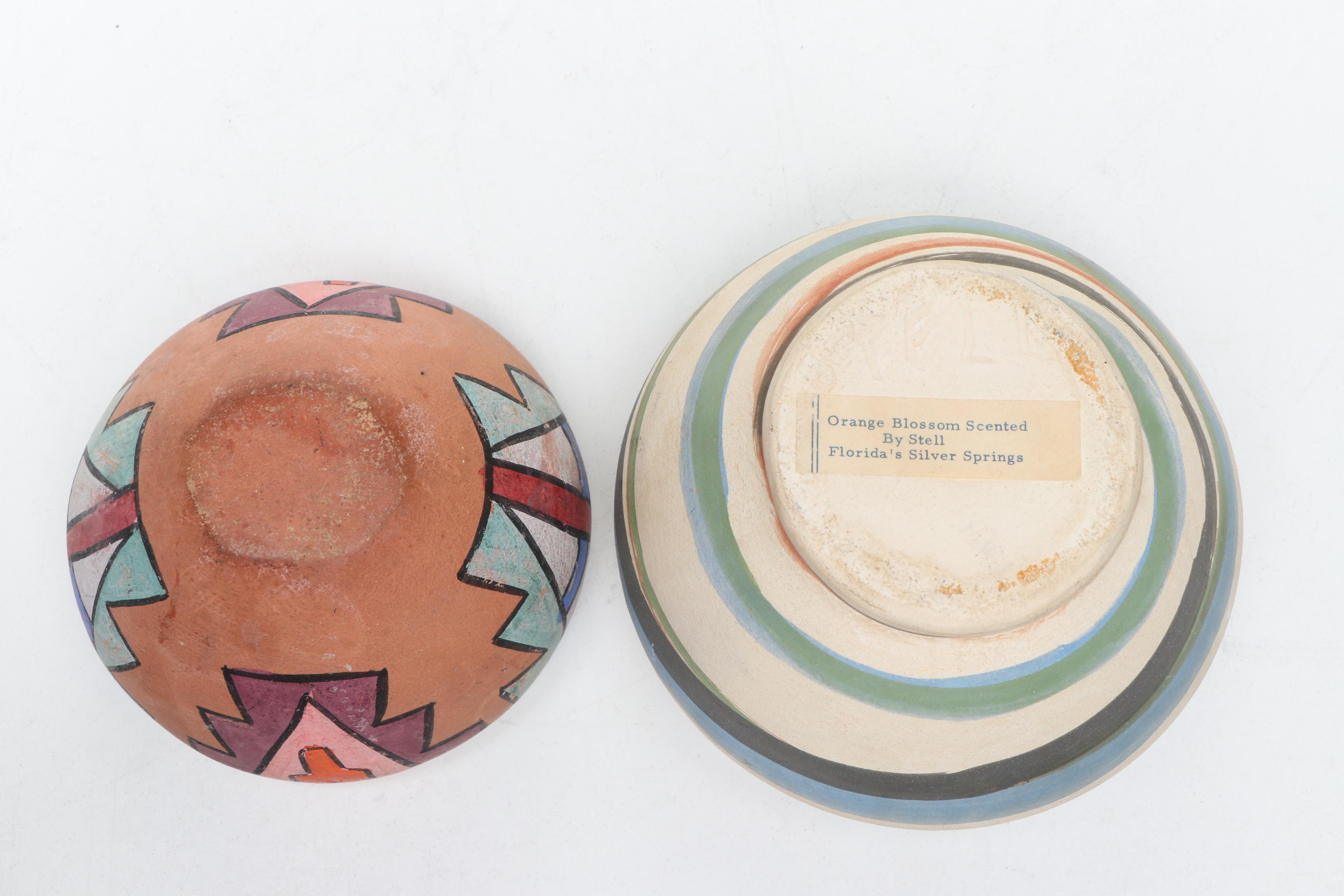 Vivian Seymour Acoma Pueblo and Other Hand-Painted Ceramic Pots