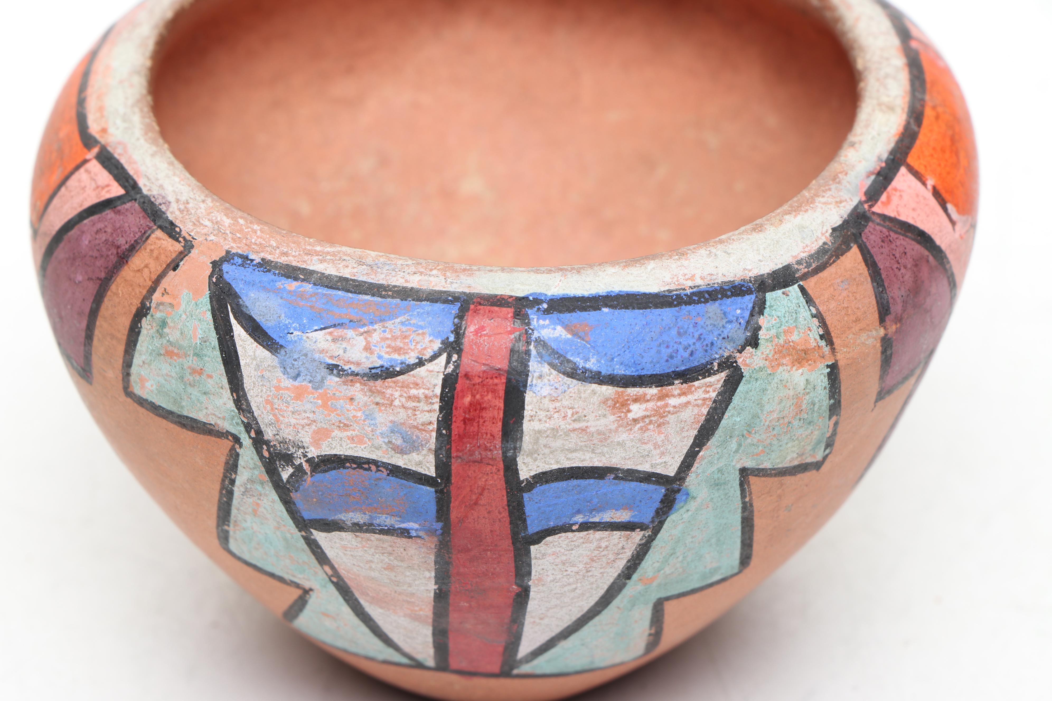 Vivian Seymour Acoma Pueblo and Other Hand-Painted Ceramic Pots