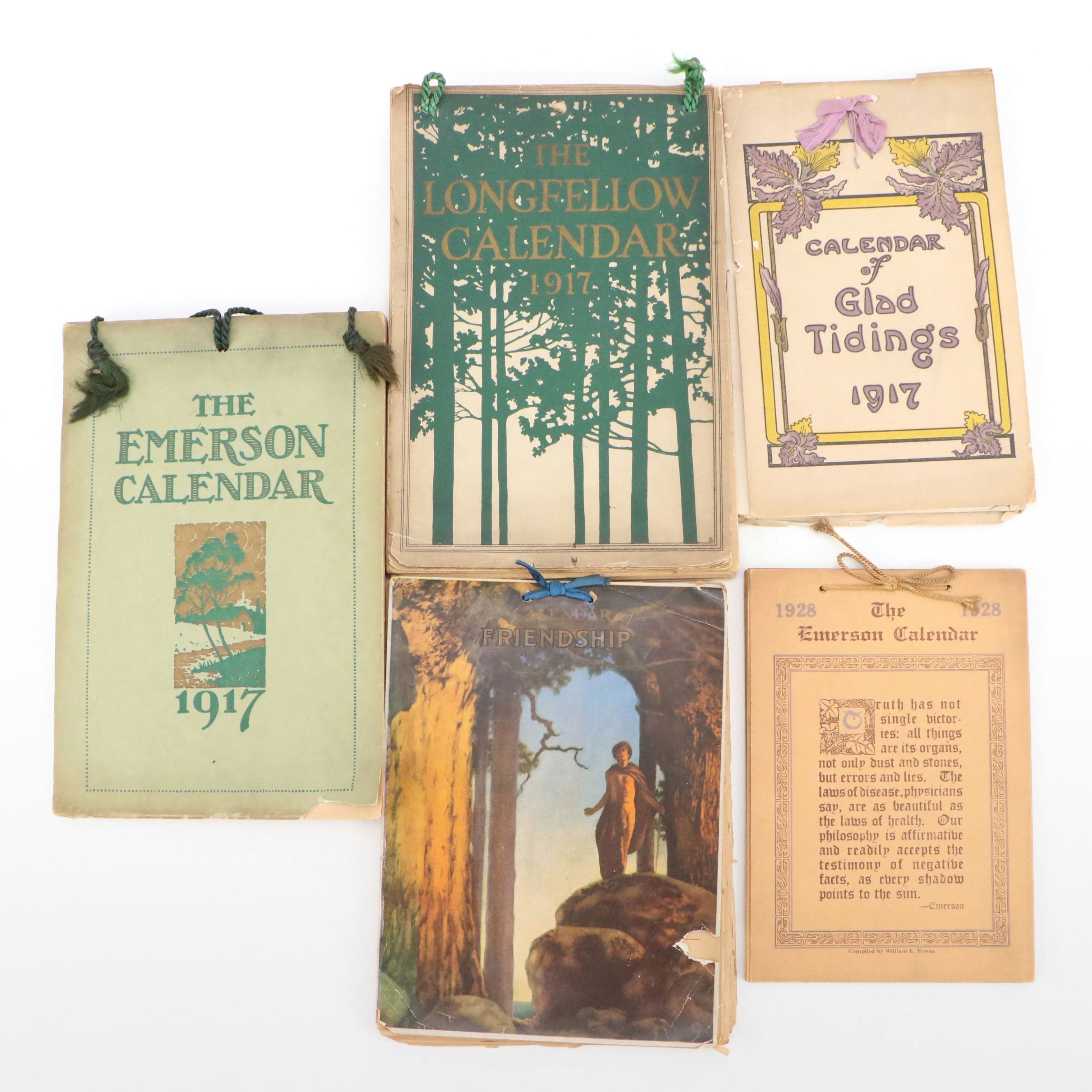 Sully & Kleinteich "Longfellow" and Other Calendars, Early 20th Century