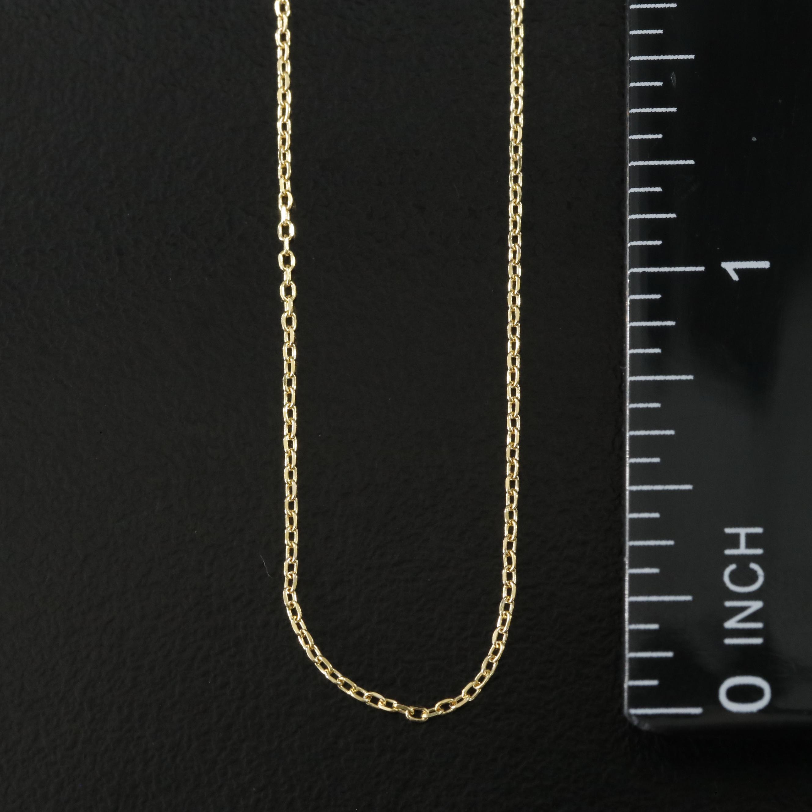 14K Cable Chain Necklace