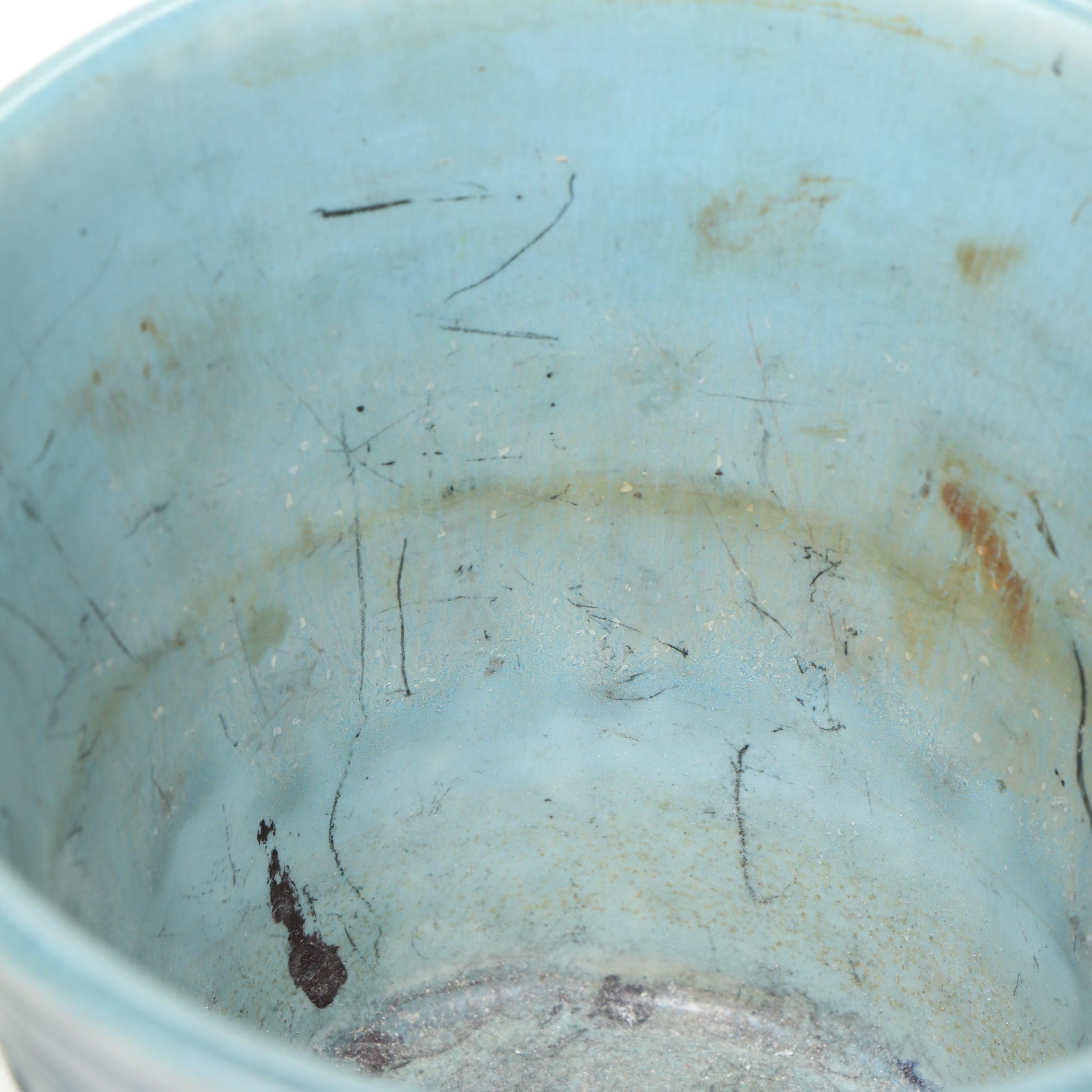 1932 Rookwood Pottery Ornamental Planter and Weller Pottery Matte Green Vase