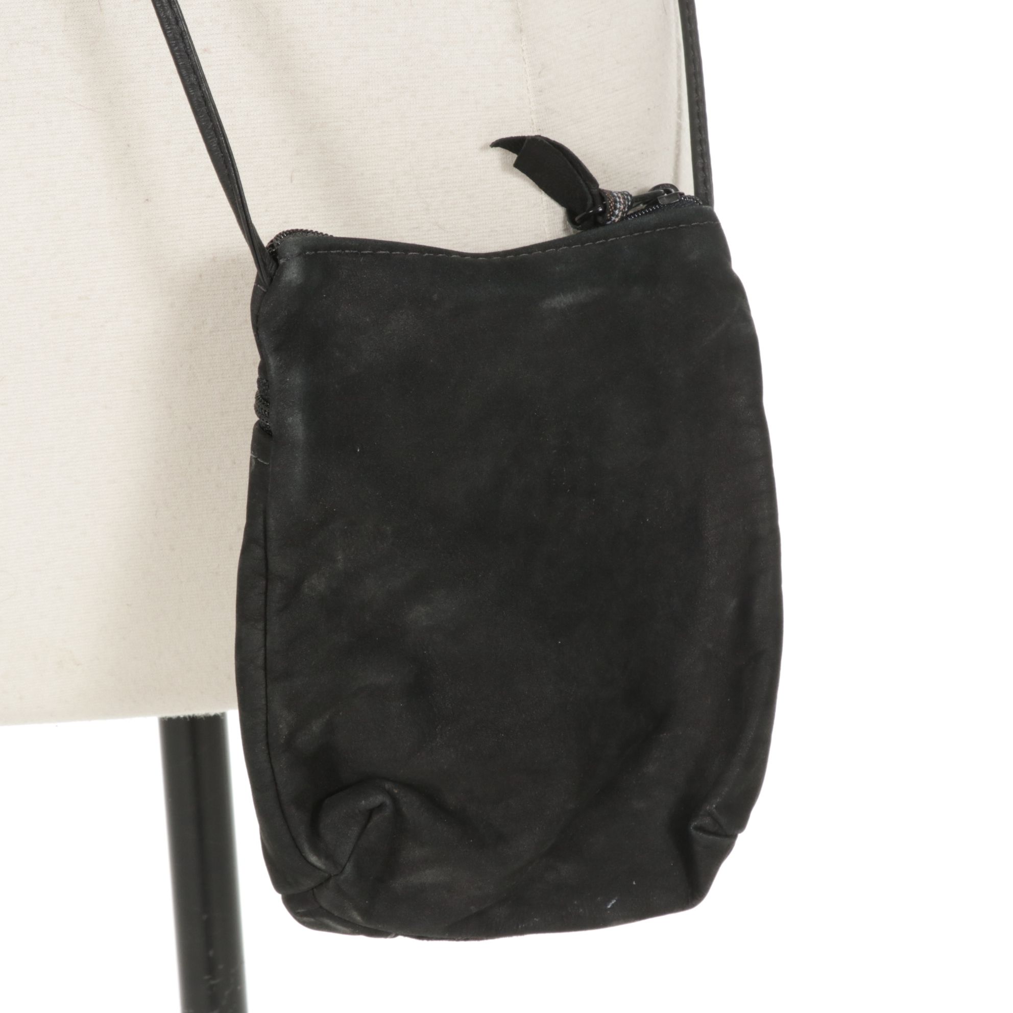 Pushkin Abstract Geometric Hand-Tooled Suede Jacket and Coordinating Purse