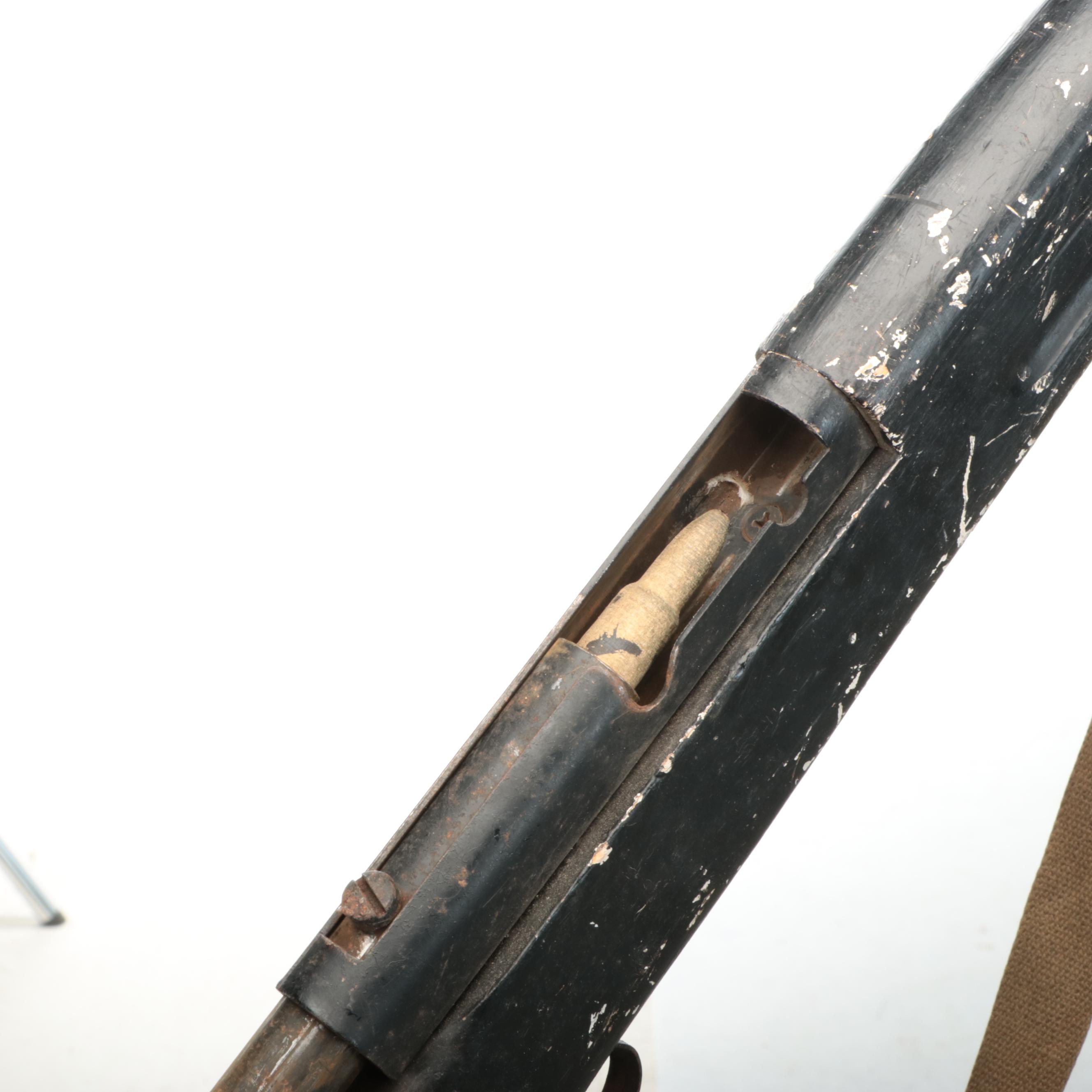 Child's 1903 Springfield Style Wooden and Metal Toy Guns, Mid-20th Century