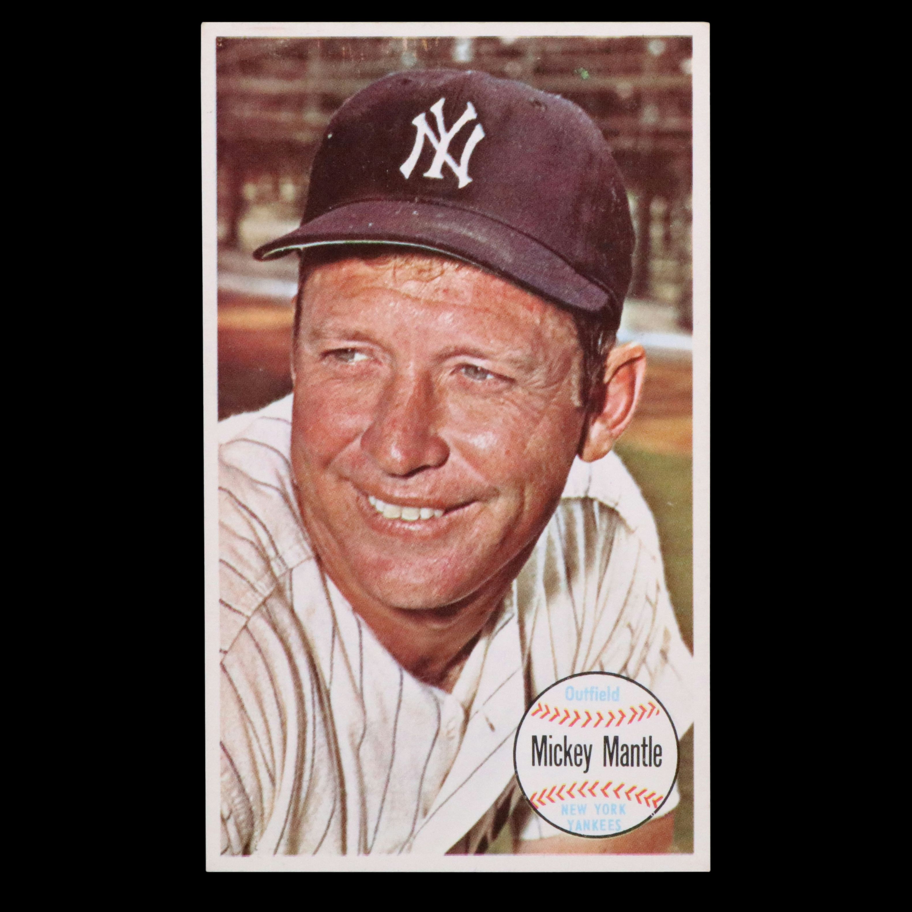 1964 Topps Giants Mickey Mantle New York Yankees Baseball Card