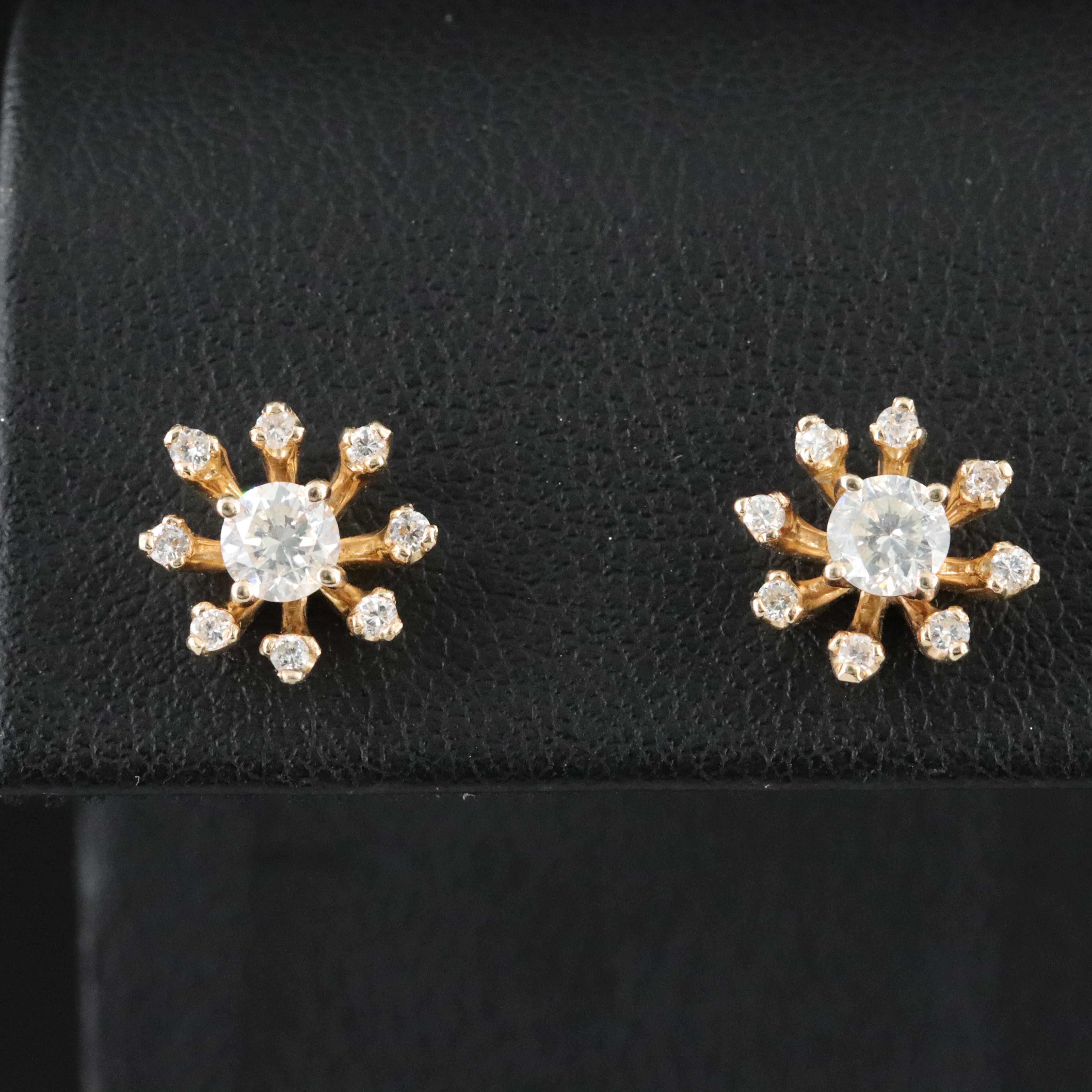 14K 0.56 CTW Diamond Stud Earrings and Enhancers