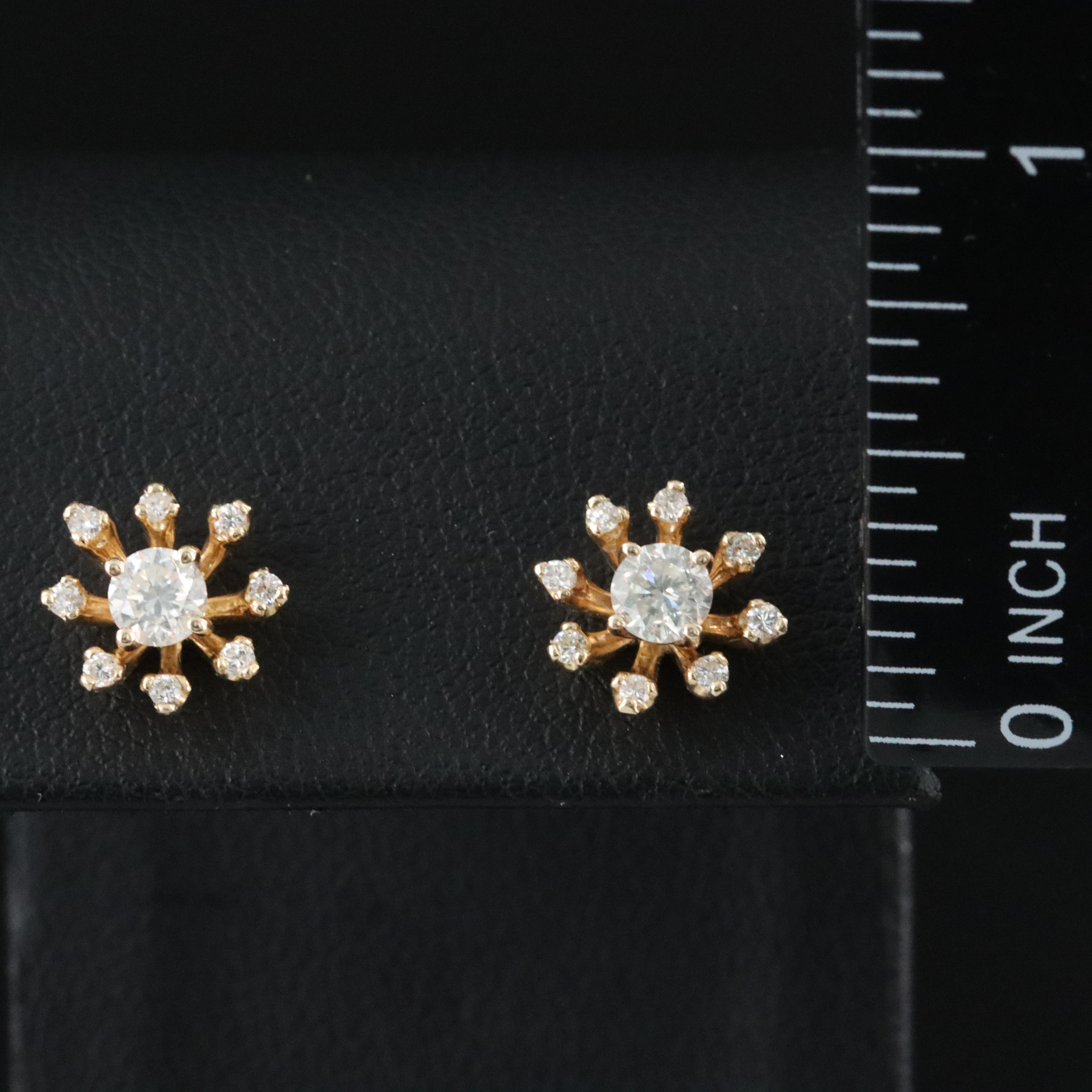 14K 0.56 CTW Diamond Stud Earrings and Enhancers