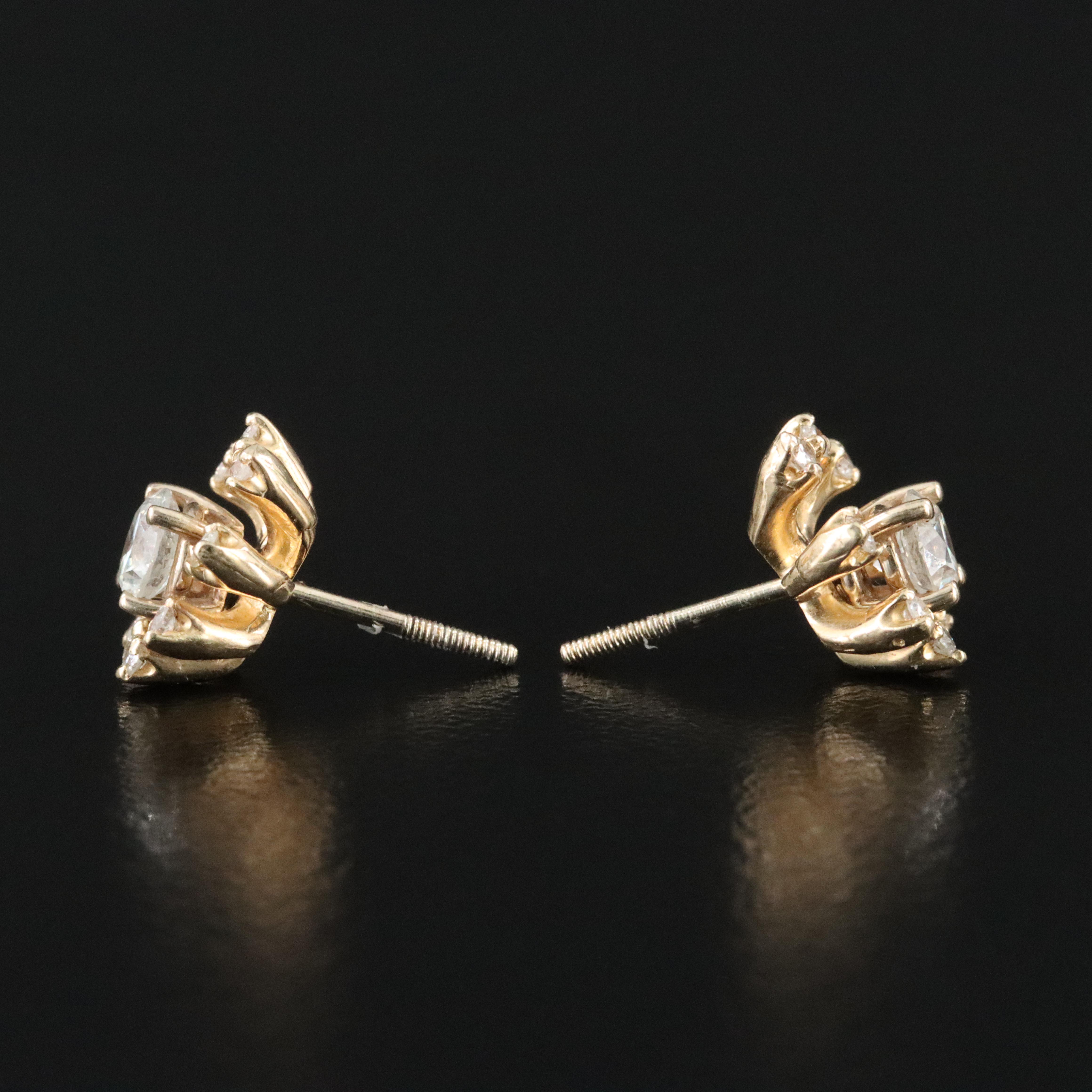 14K 0.56 CTW Diamond Stud Earrings and Enhancers