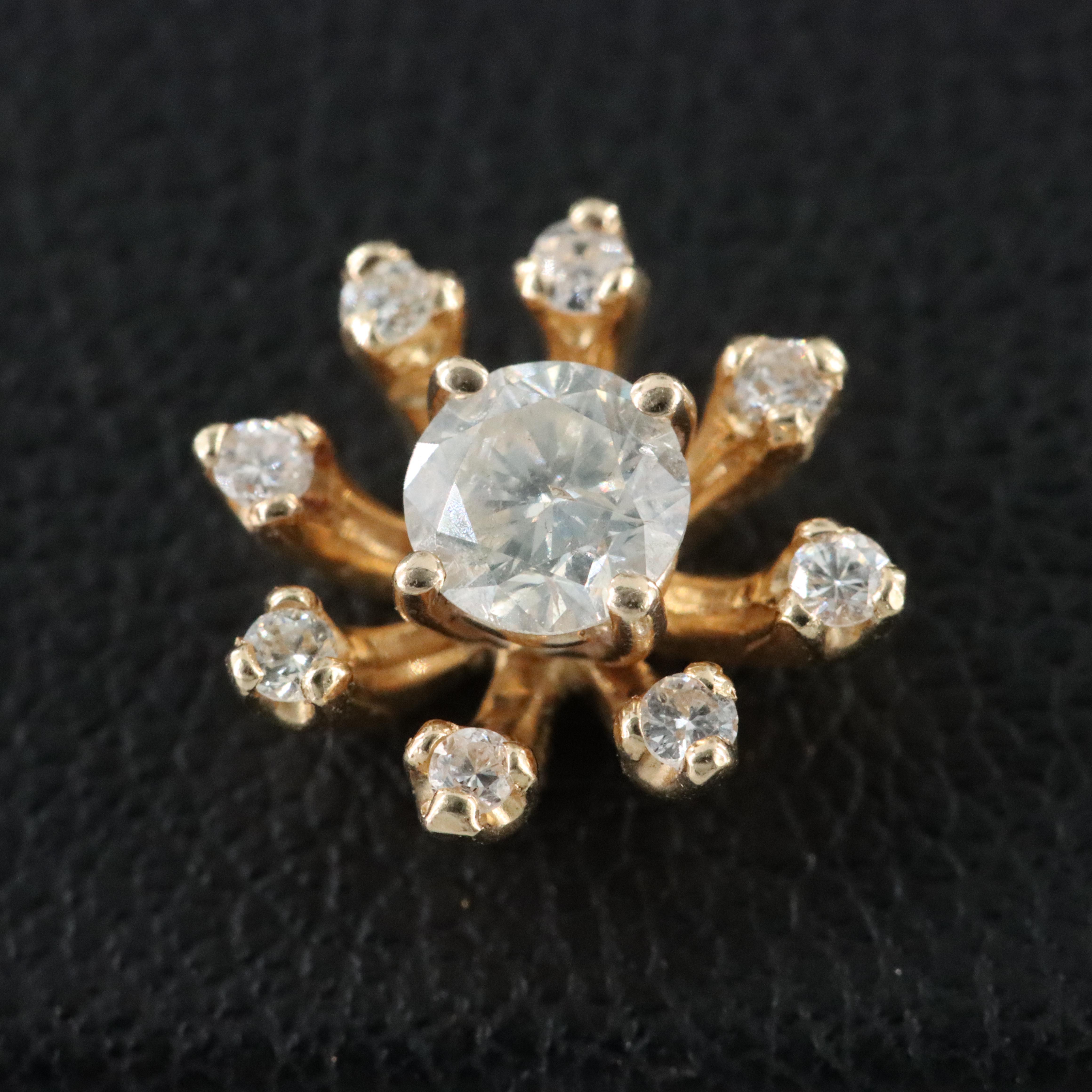 14K 0.56 CTW Diamond Stud Earrings and Enhancers