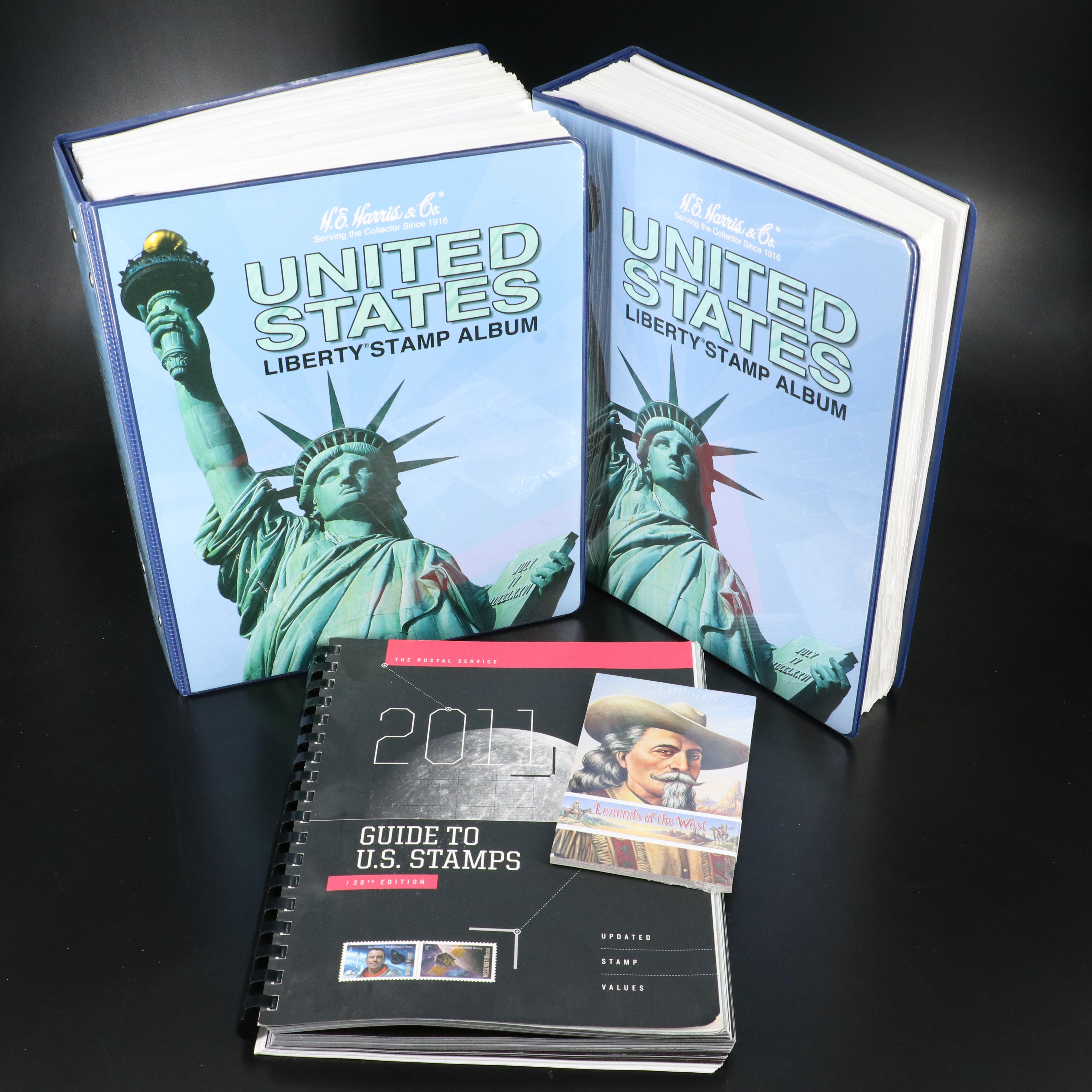 Two Harris  United States Liberty Stamp Albums Part 1 and 2