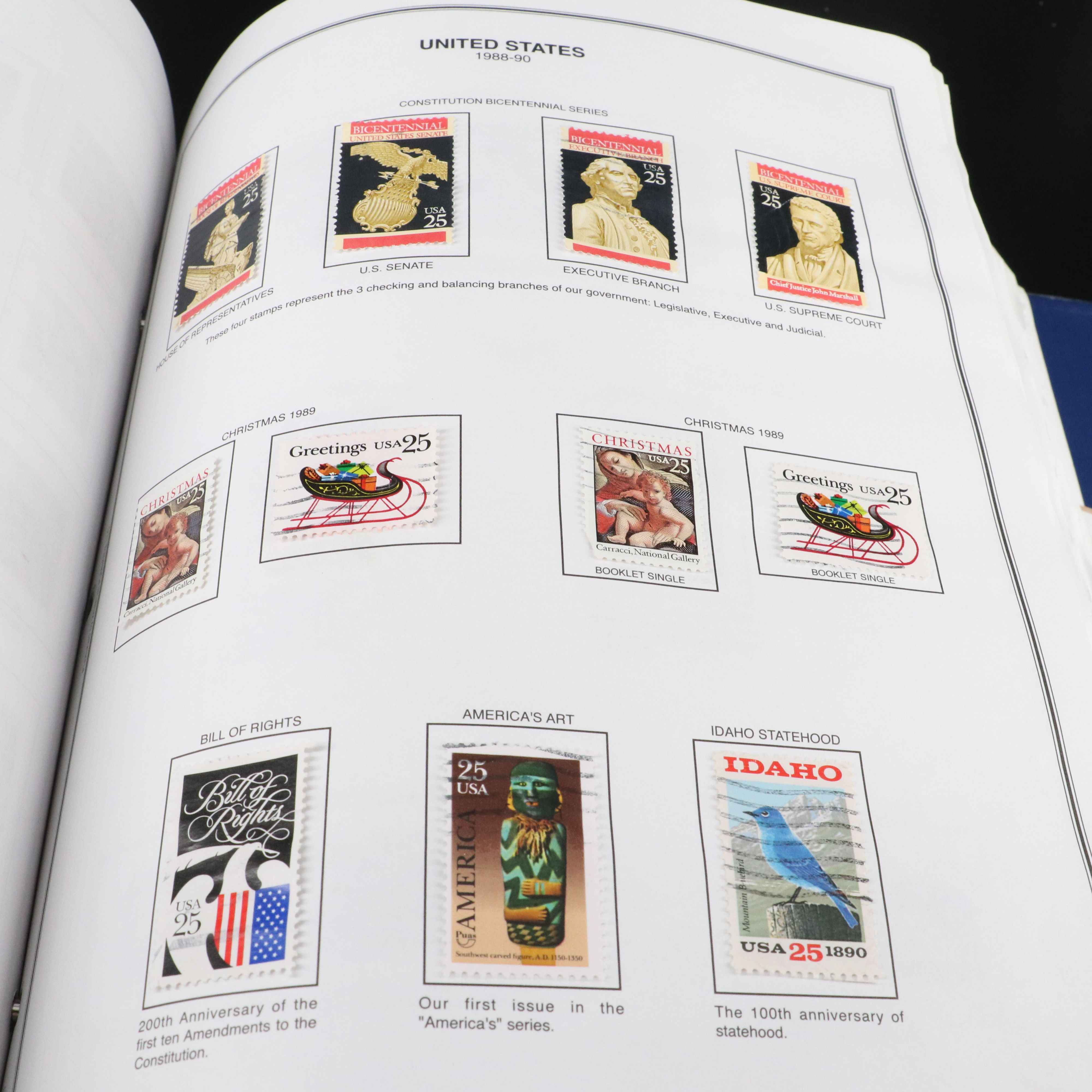 Two Harris  United States Liberty Stamp Albums Part 1 and 2