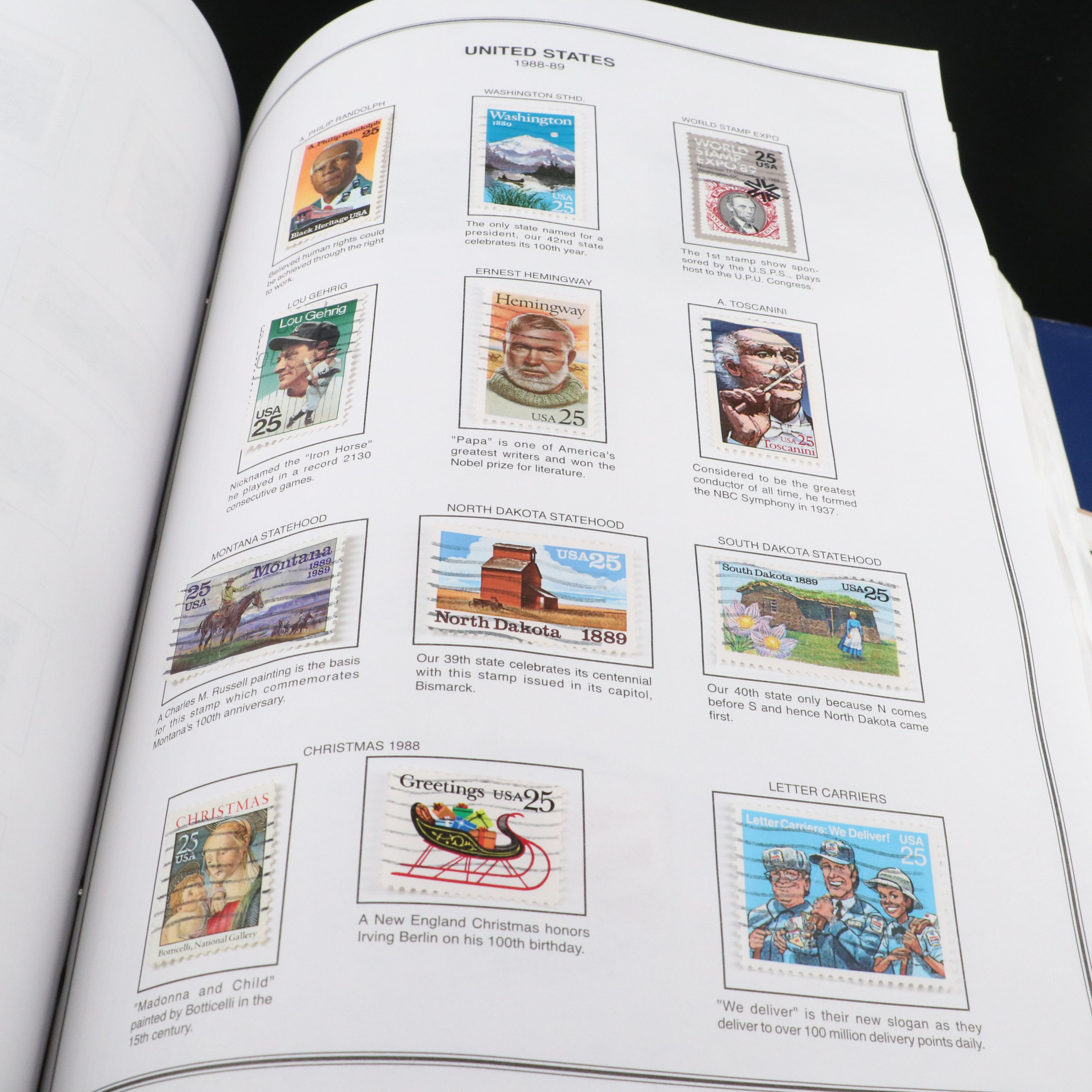 Two Harris  United States Liberty Stamp Albums Part 1 and 2