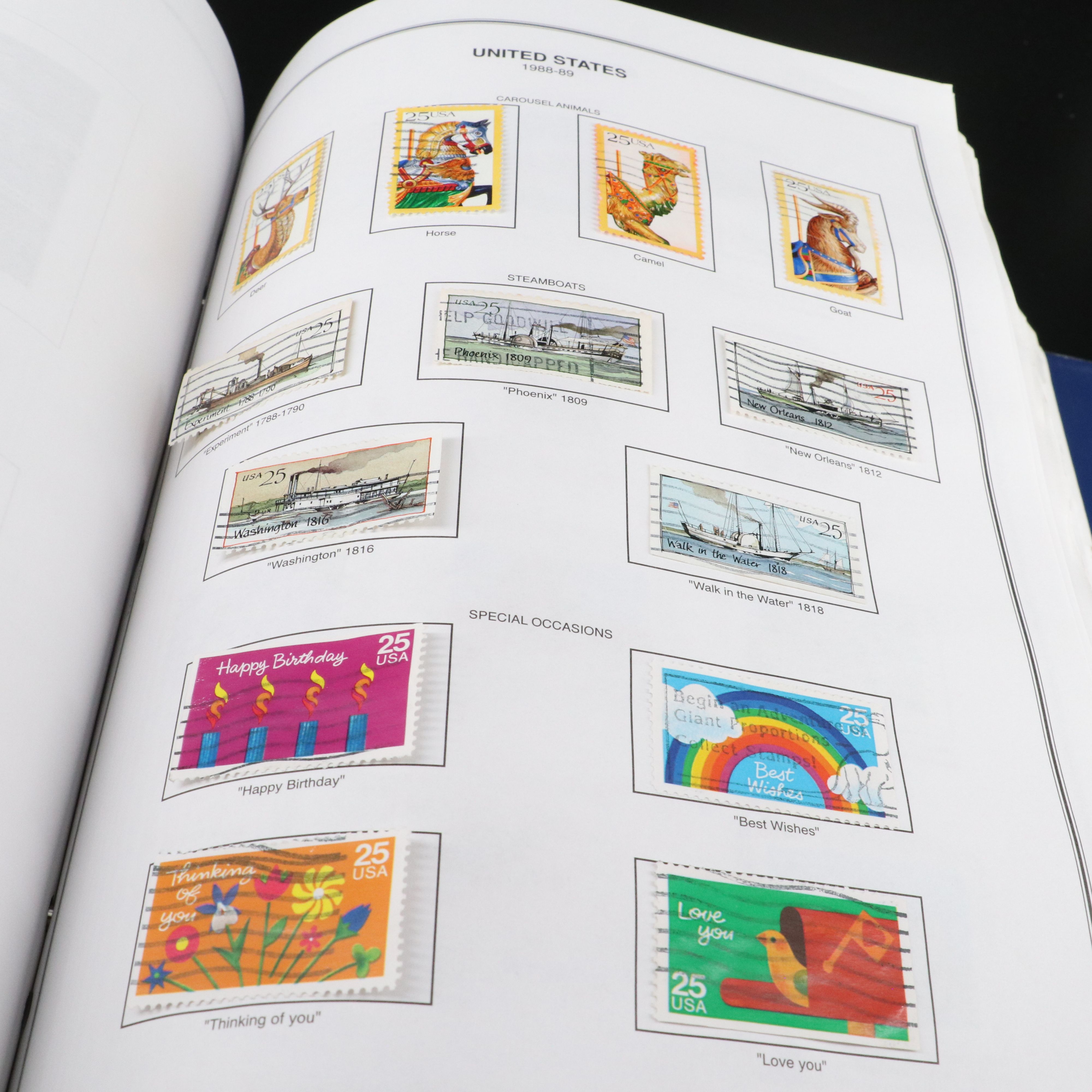 Two Harris  United States Liberty Stamp Albums Part 1 and 2