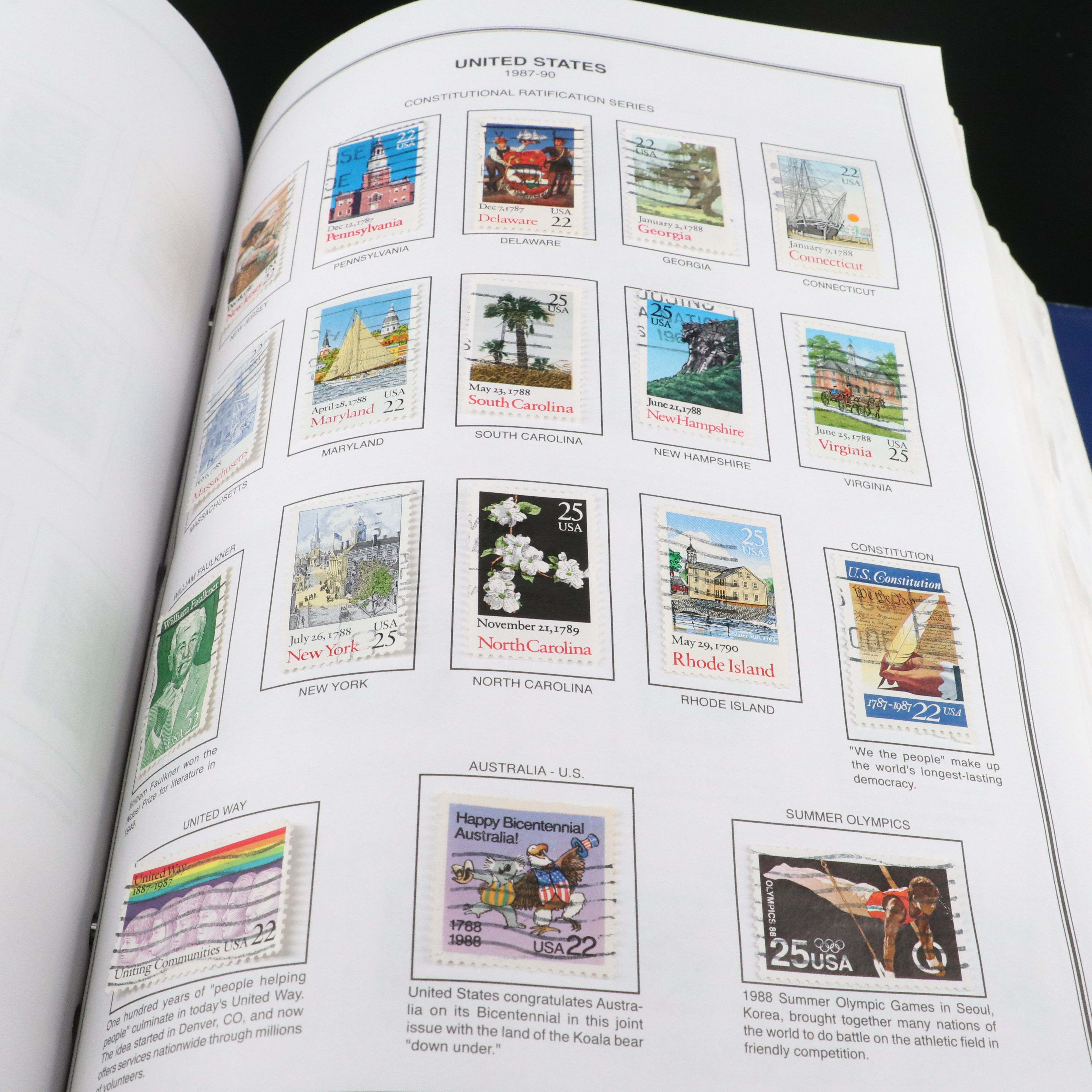 Two Harris  United States Liberty Stamp Albums Part 1 and 2